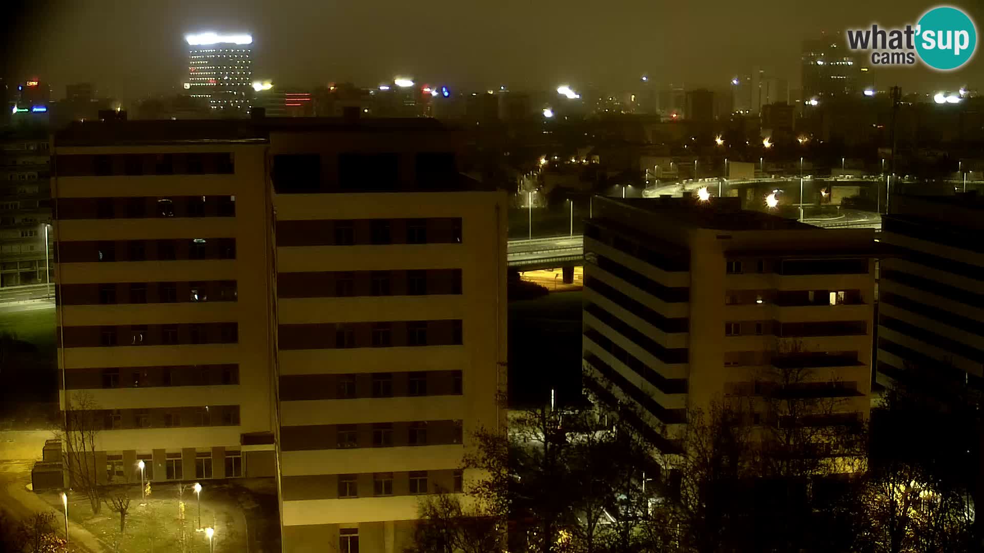 Krožišče Slavonske in Marin Držićeve ulice v Zagrebu v živo