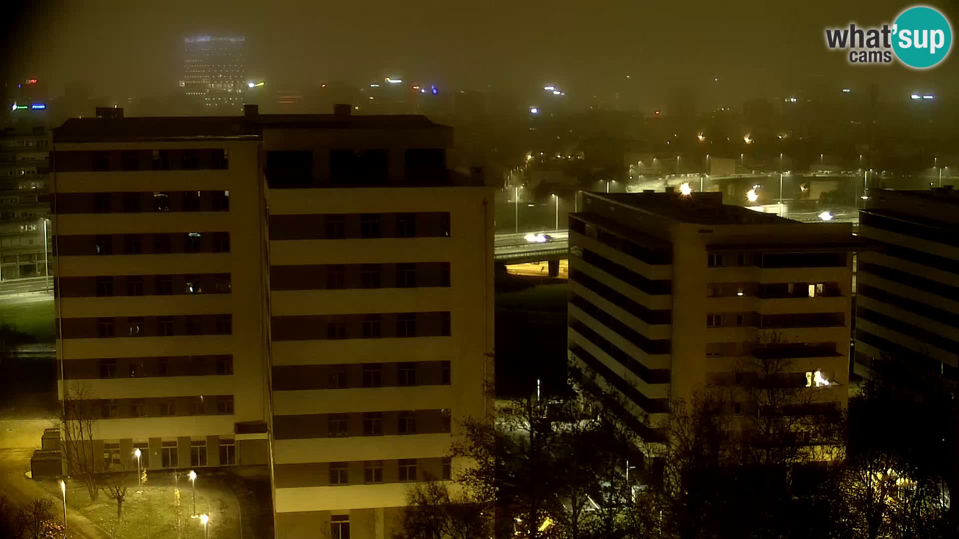 Rond-point en direct traversant les avenues Slavonska et Marin Držić à Zagreb webcam