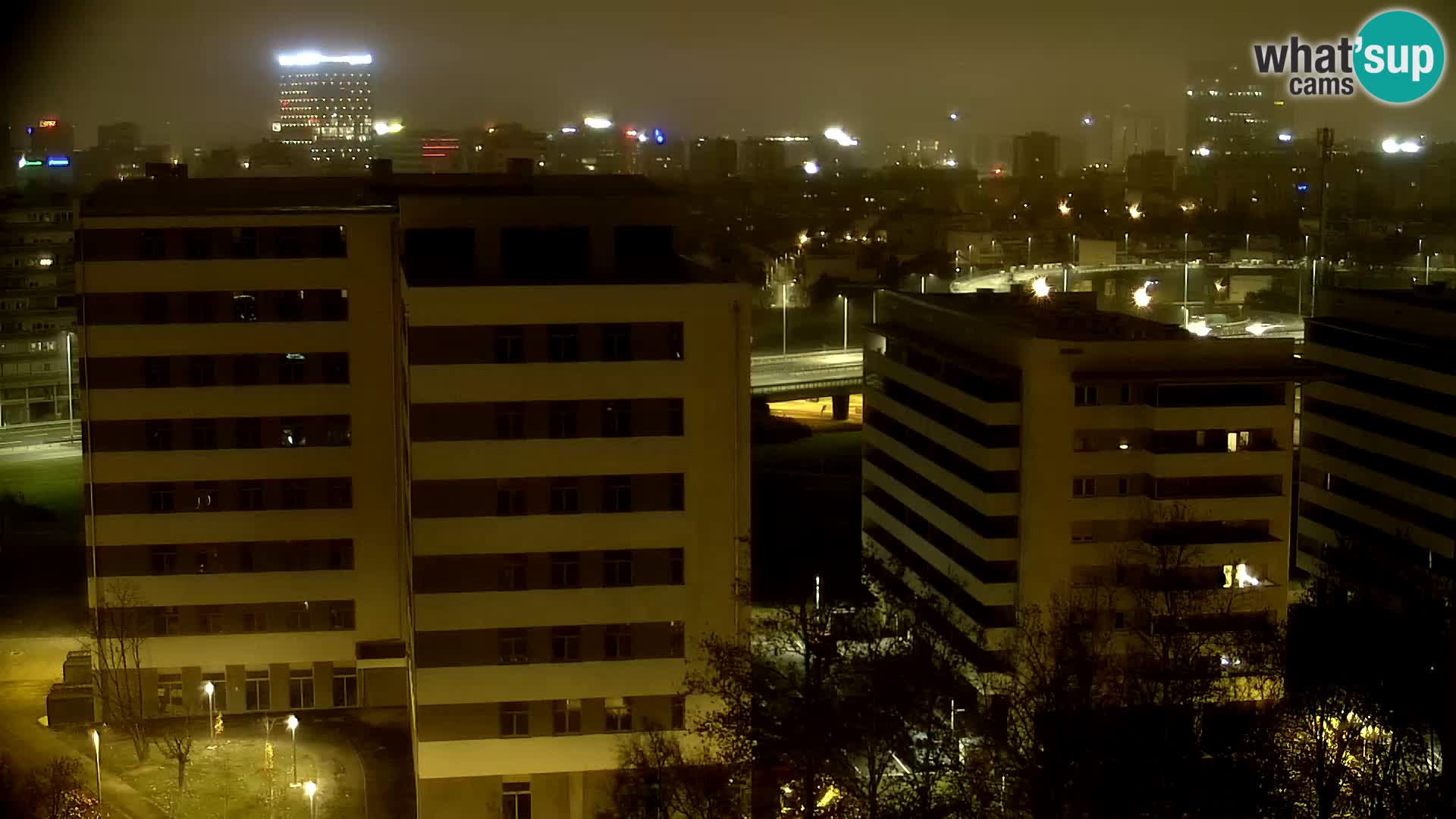 Rond-point en direct traversant les avenues Slavonska et Marin Držić à Zagreb webcam