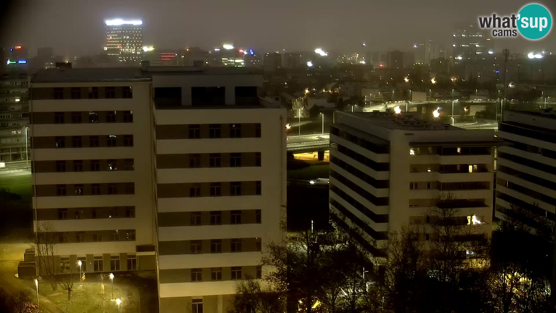 Live Interchange of Slavonska Avenue and Marin Držić Avenue in Zagreb webcam
