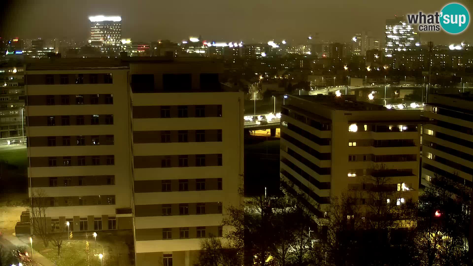 Krožišče Slavonske in Marin Držićeve ulice v Zagrebu v živo