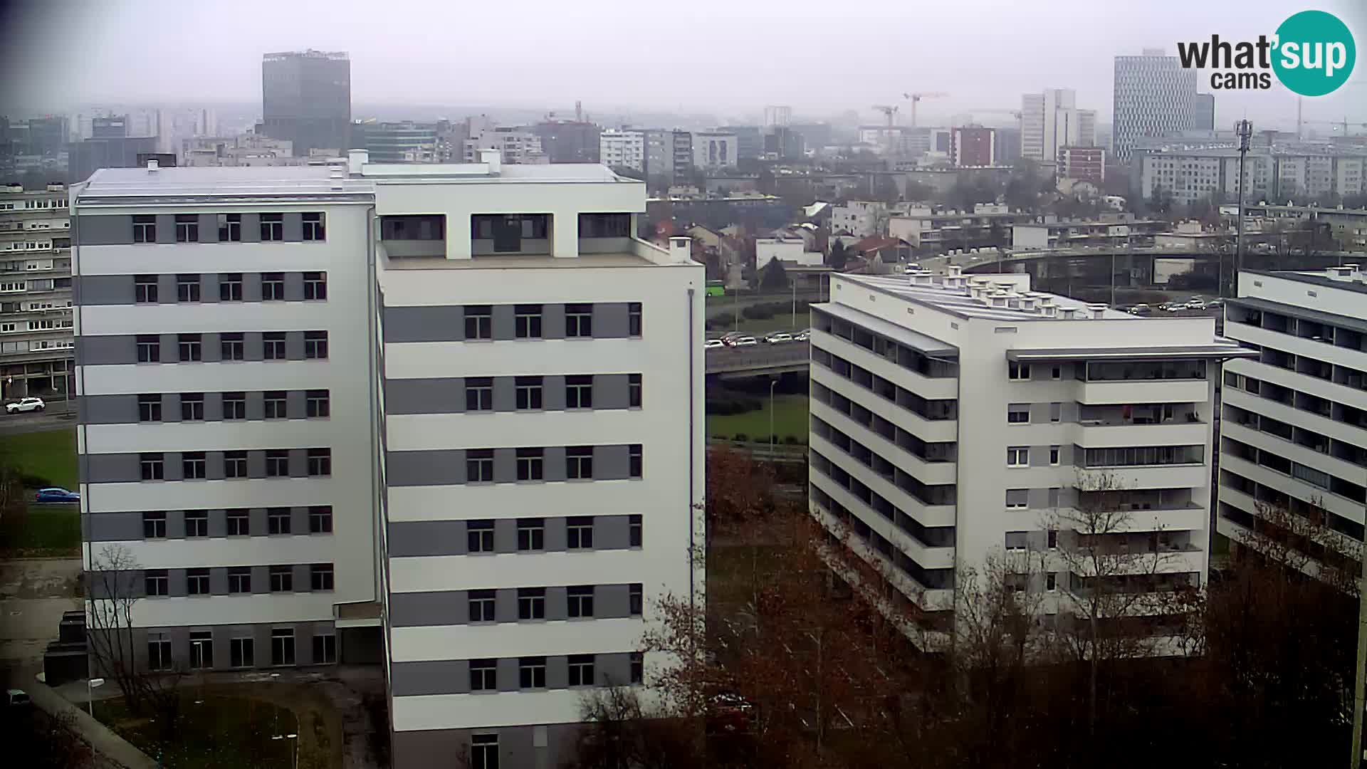 Live Interchange of Slavonska Avenue and Marin Držić Avenue in Zagreb webcam