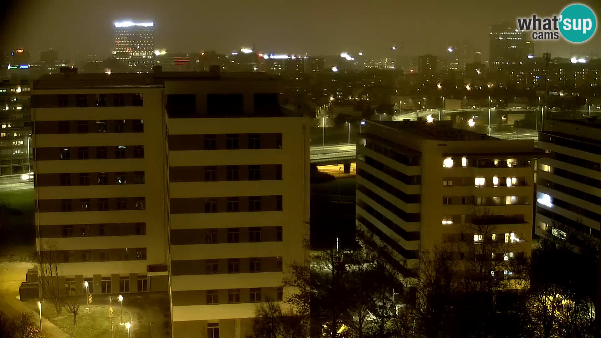 Krožišče Slavonske in Marin Držićeve ulice v Zagrebu v živo