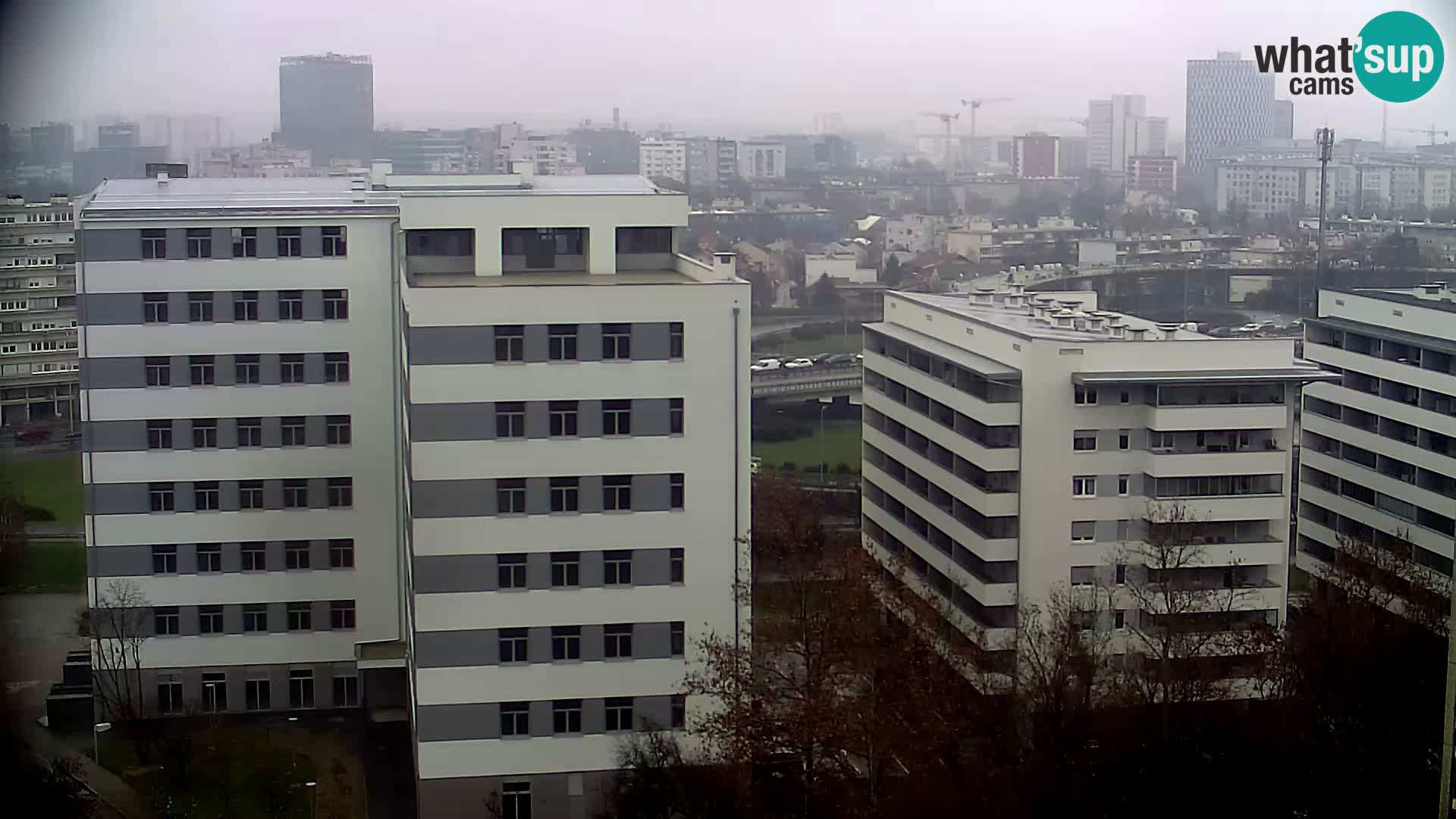 Live Interchange of Slavonska Avenue and Marin Držić Avenue in Zagreb webcam