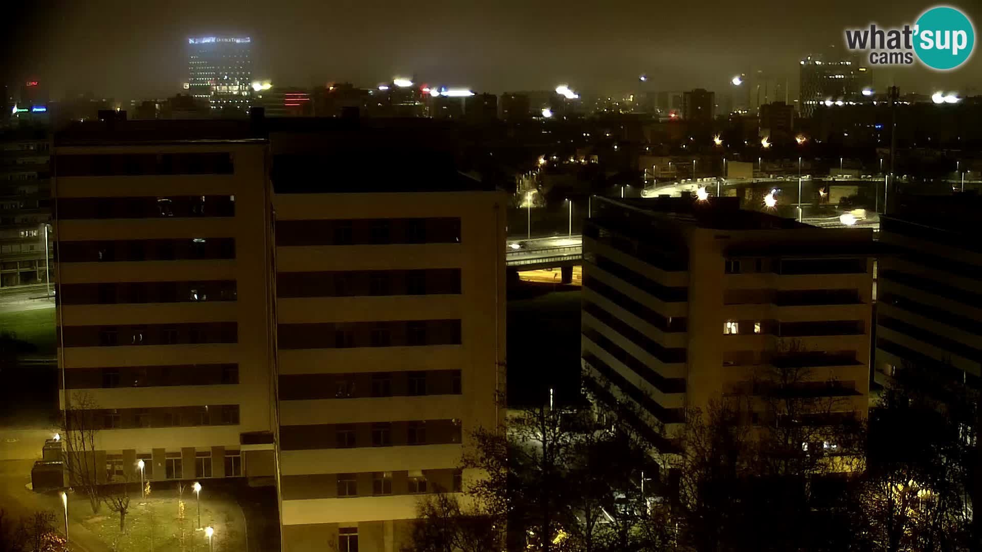 Krožišče Slavonske in Marin Držićeve ulice v Zagrebu v živo