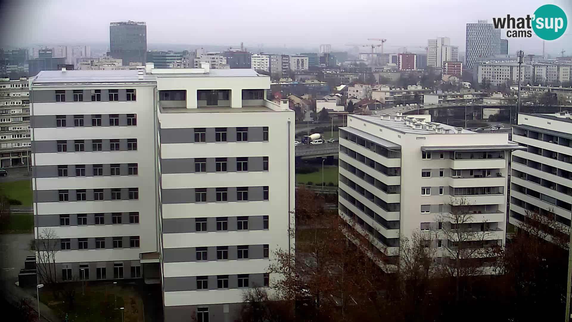 Live Interchange of Slavonska Avenue and Marin Držić Avenue in Zagreb webcam