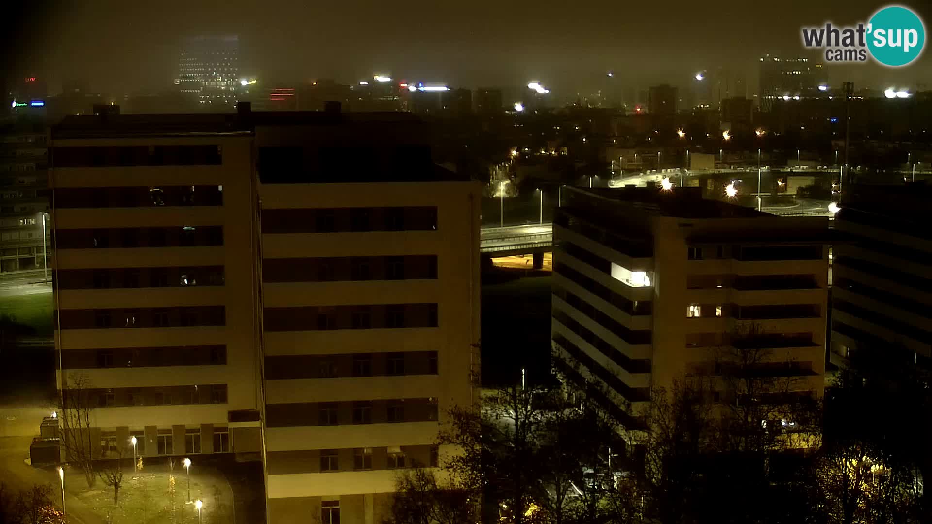 Rond-point en direct traversant les avenues Slavonska et Marin Držić à Zagreb webcam