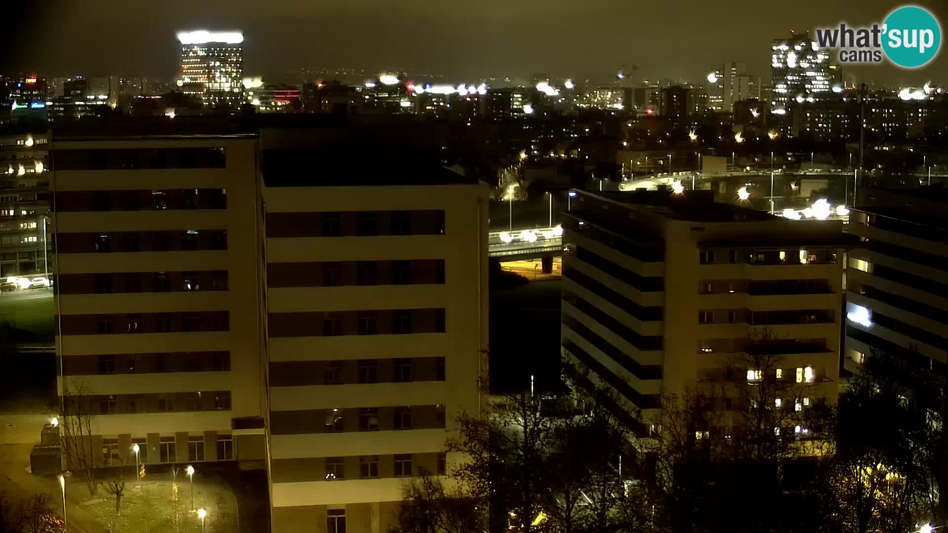 Live Interchange of Slavonska Avenue and Marin Držić Avenue in Zagreb webcam