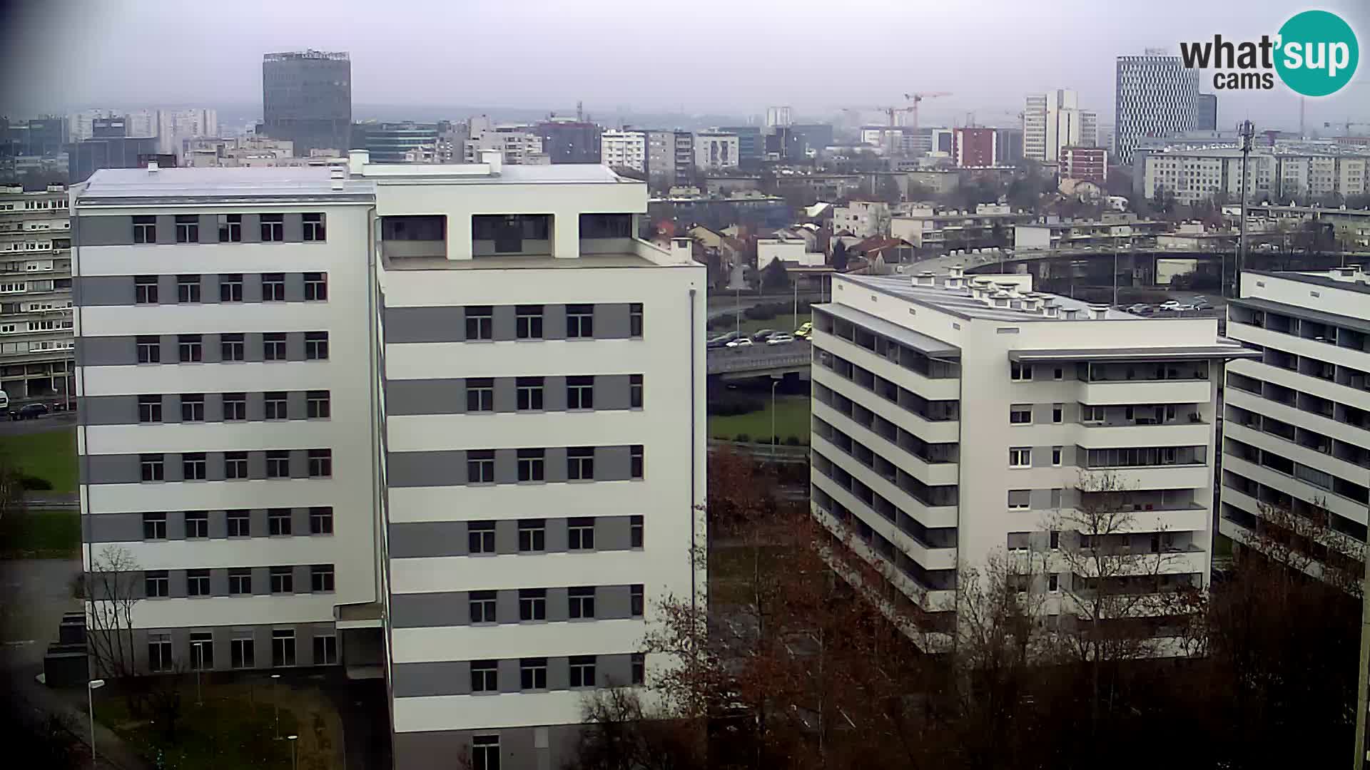 Rotatoria e incrocio viale Slavonska e Marin Držić  – webcam di Zagabria