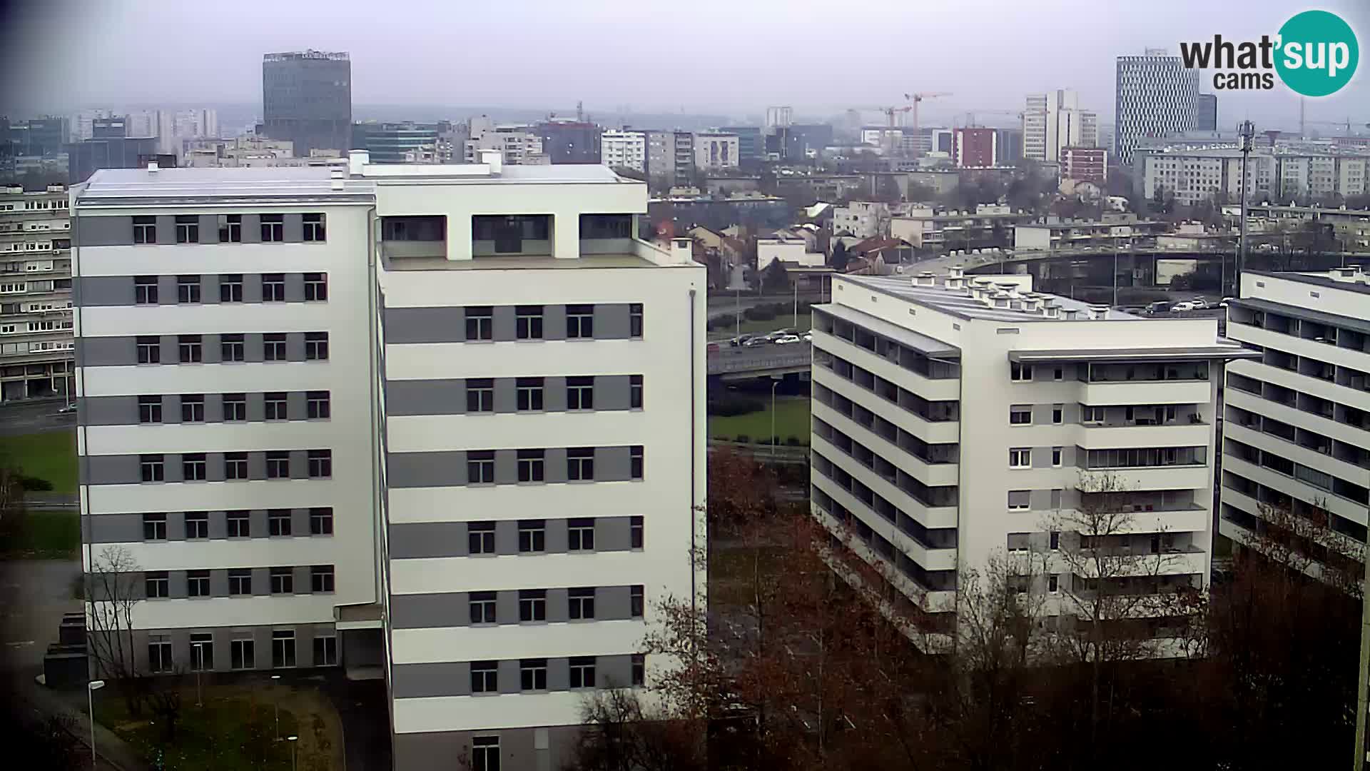 Rotatoria e incrocio viale Slavonska e Marin Držić  – webcam di Zagabria