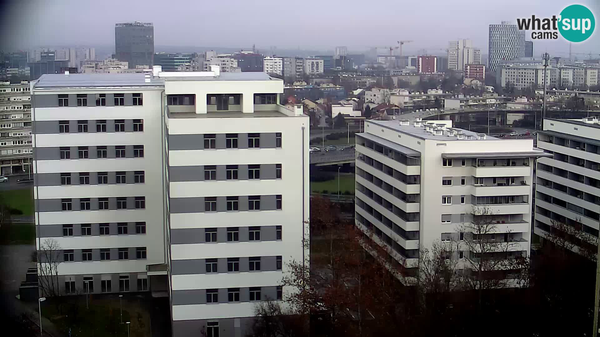 Live Interchange of Slavonska Avenue and Marin Držić Avenue in Zagreb webcam