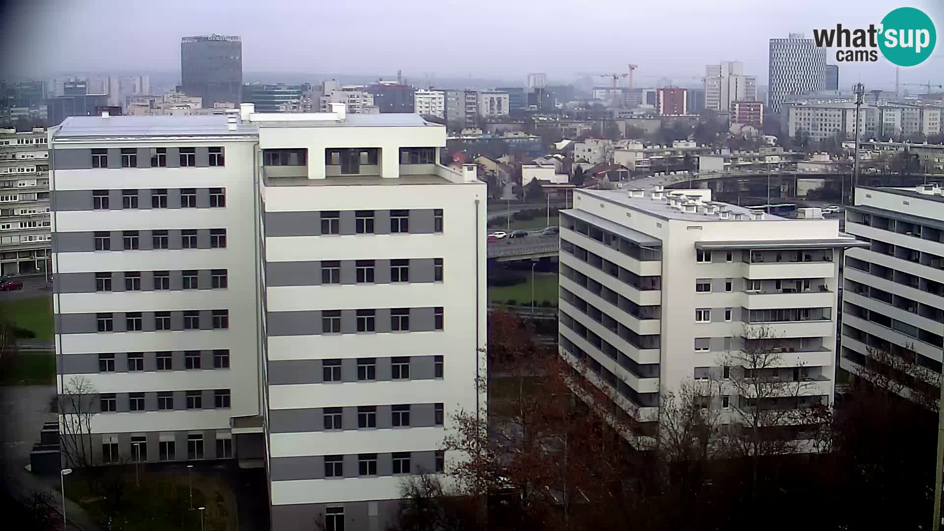Live Interchange of Slavonska Avenue and Marin Držić Avenue in Zagreb webcam