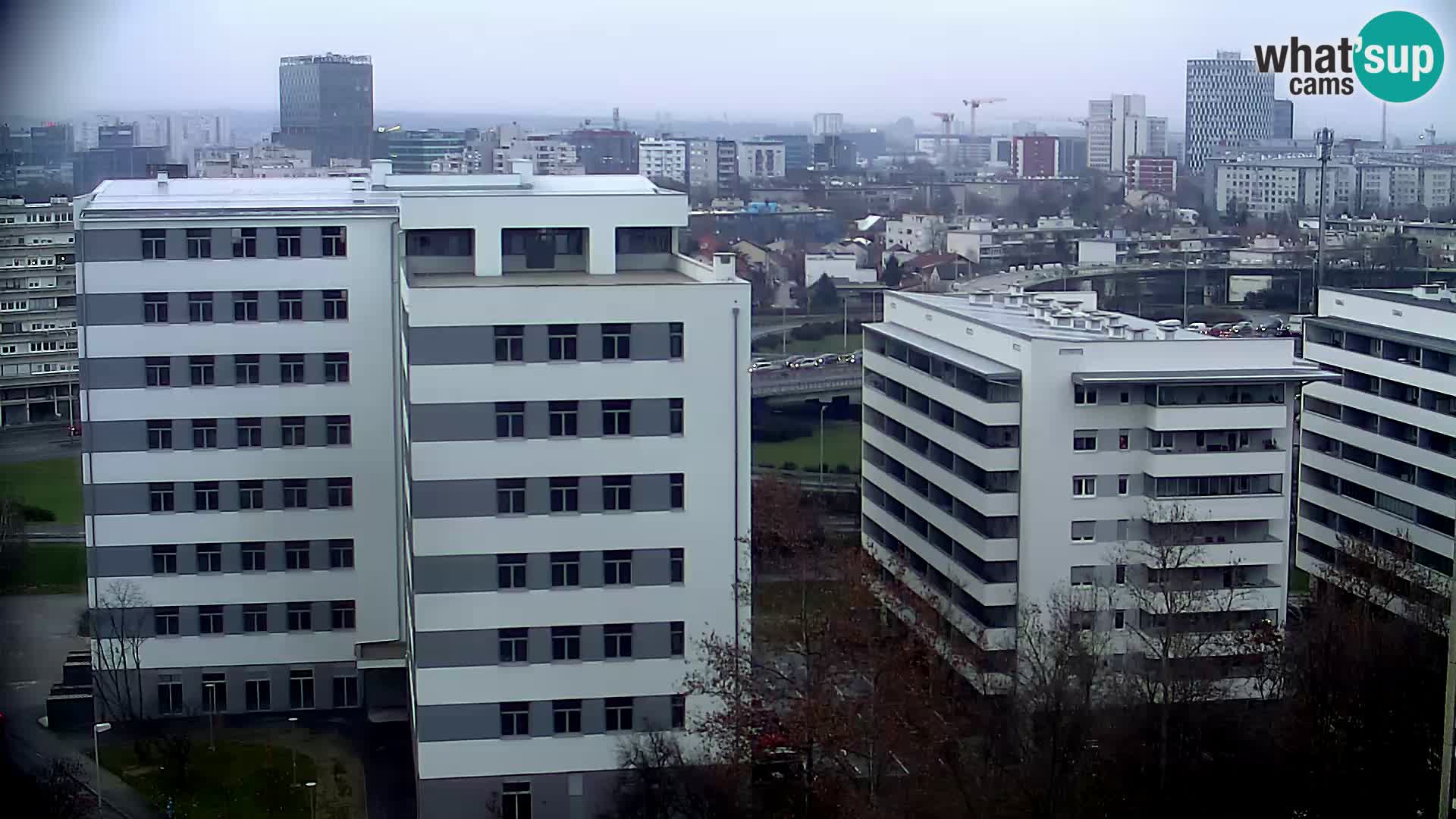 Live Interchange of Slavonska Avenue and Marin Držić Avenue in Zagreb webcam