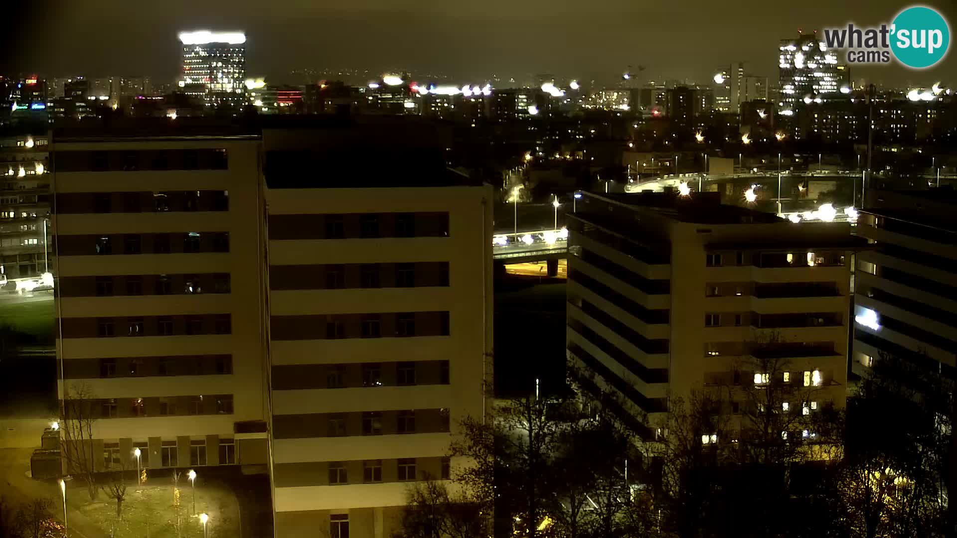 Live Interchange of Slavonska Avenue and Marin Držić Avenue in Zagreb webcam