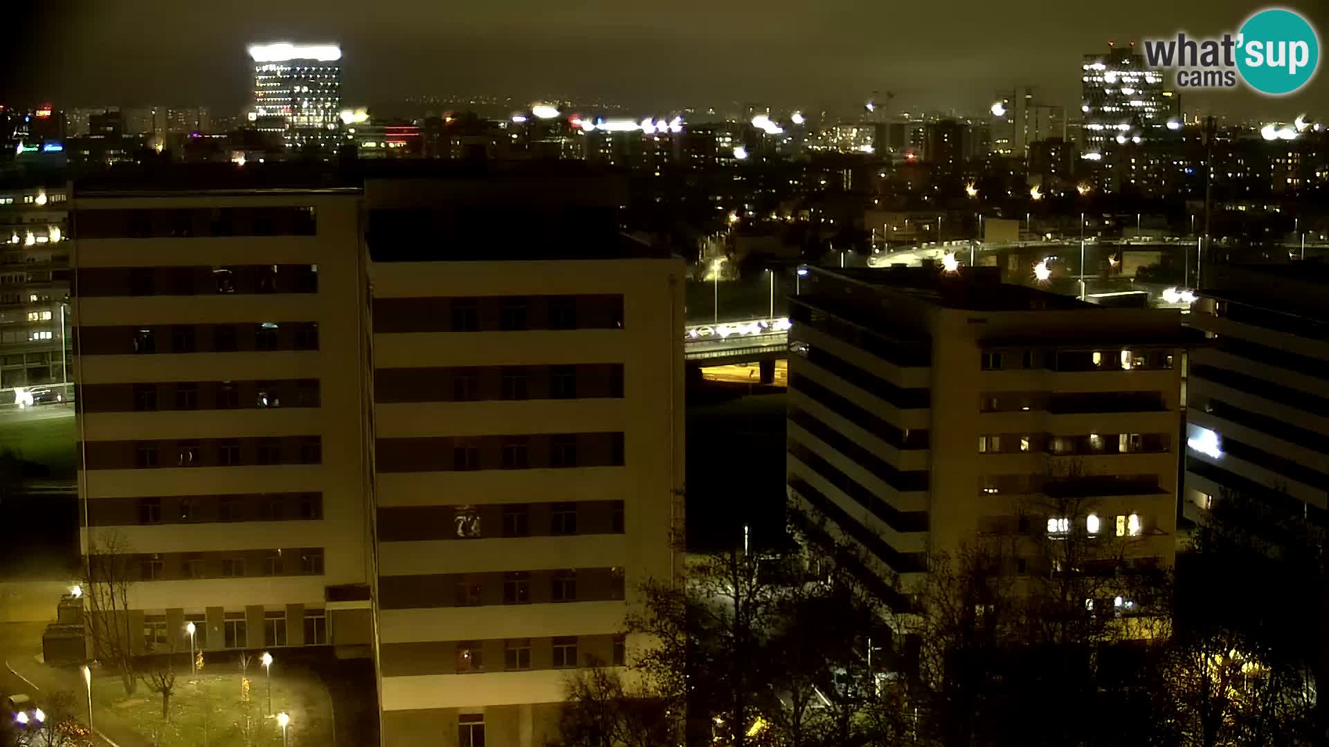 Krožišče Slavonske in Marin Držićeve ulice v Zagrebu v živo