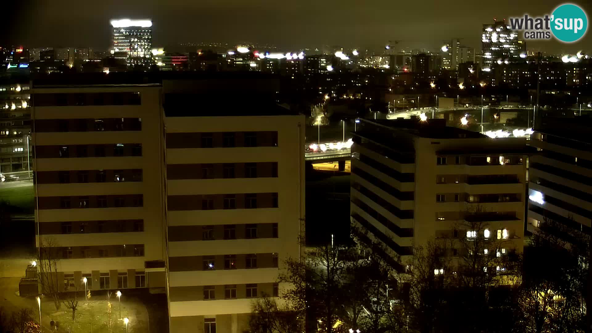 Rotatoria e incrocio viale Slavonska e Marin Držić  – webcam di Zagabria