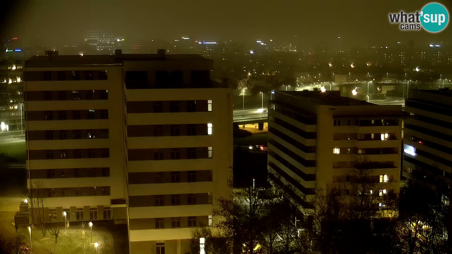 Live Interchange of Slavonska Avenue and Marin Držić Avenue in Zagreb webcam