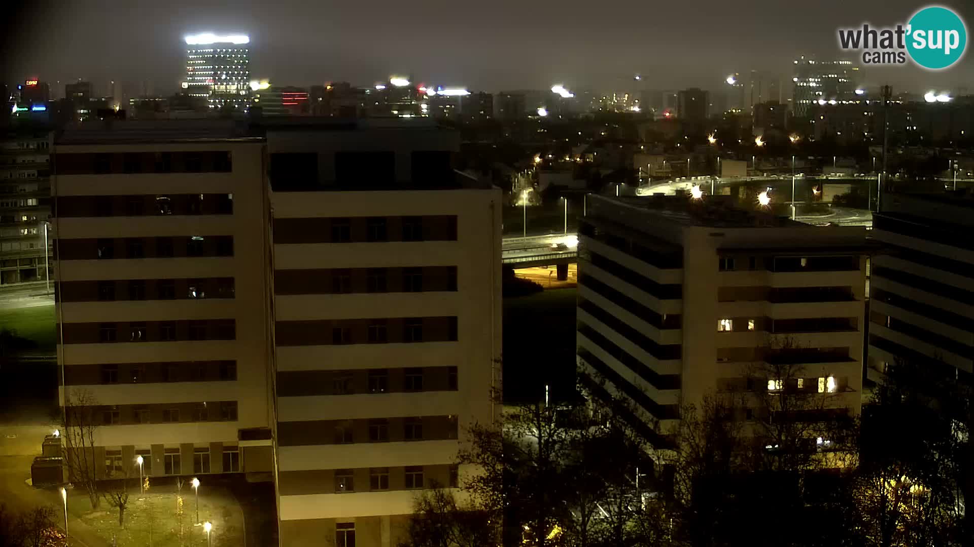 Rond-point en direct traversant les avenues Slavonska et Marin Držić à Zagreb webcam