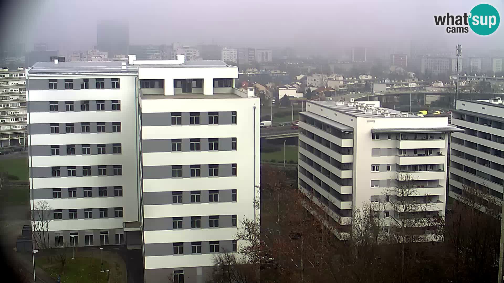 Live Interchange of Slavonska Avenue and Marin Držić Avenue in Zagreb webcam