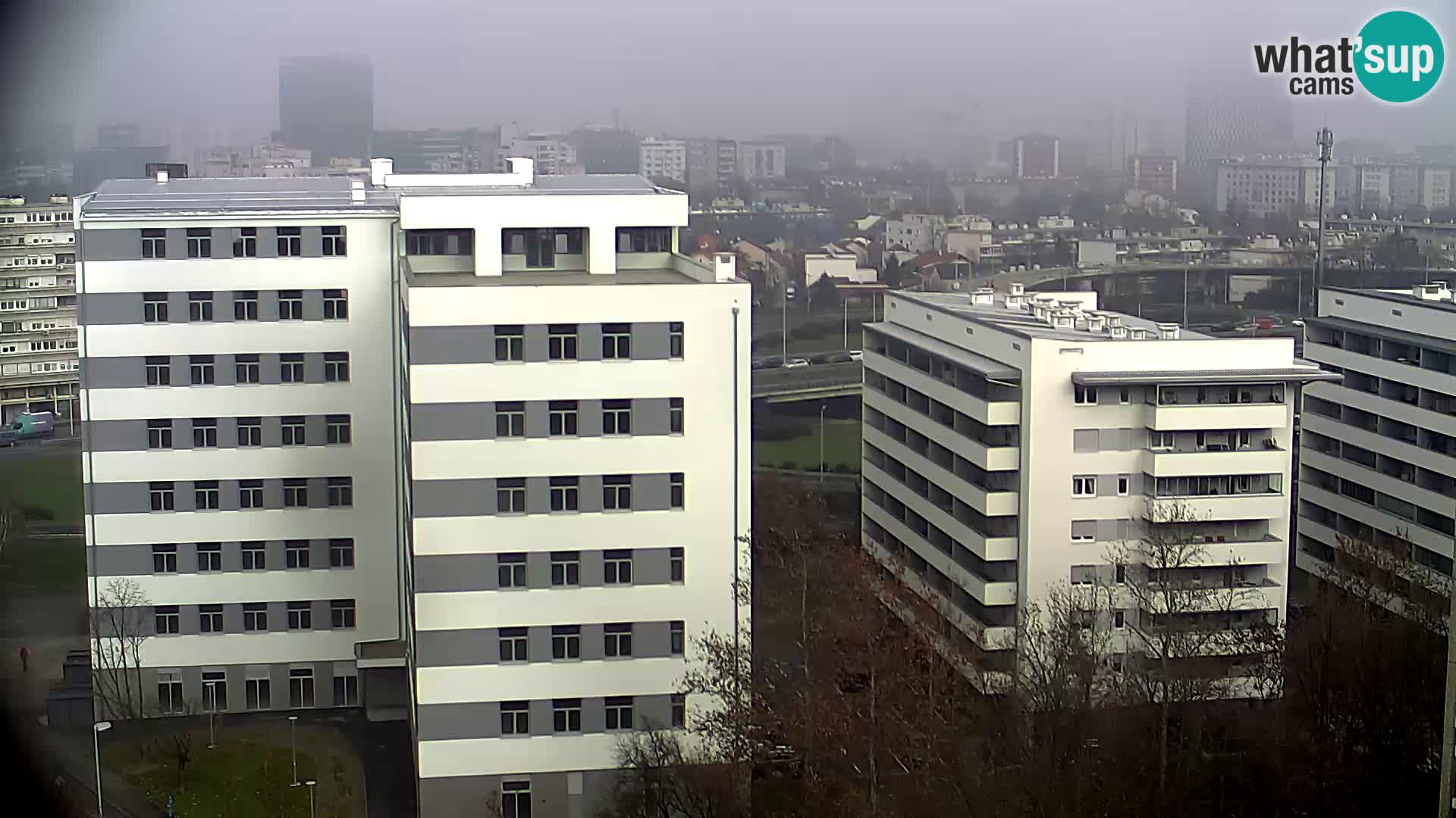 Krožišče Slavonske in Marin Držićeve ulice v Zagrebu v živo