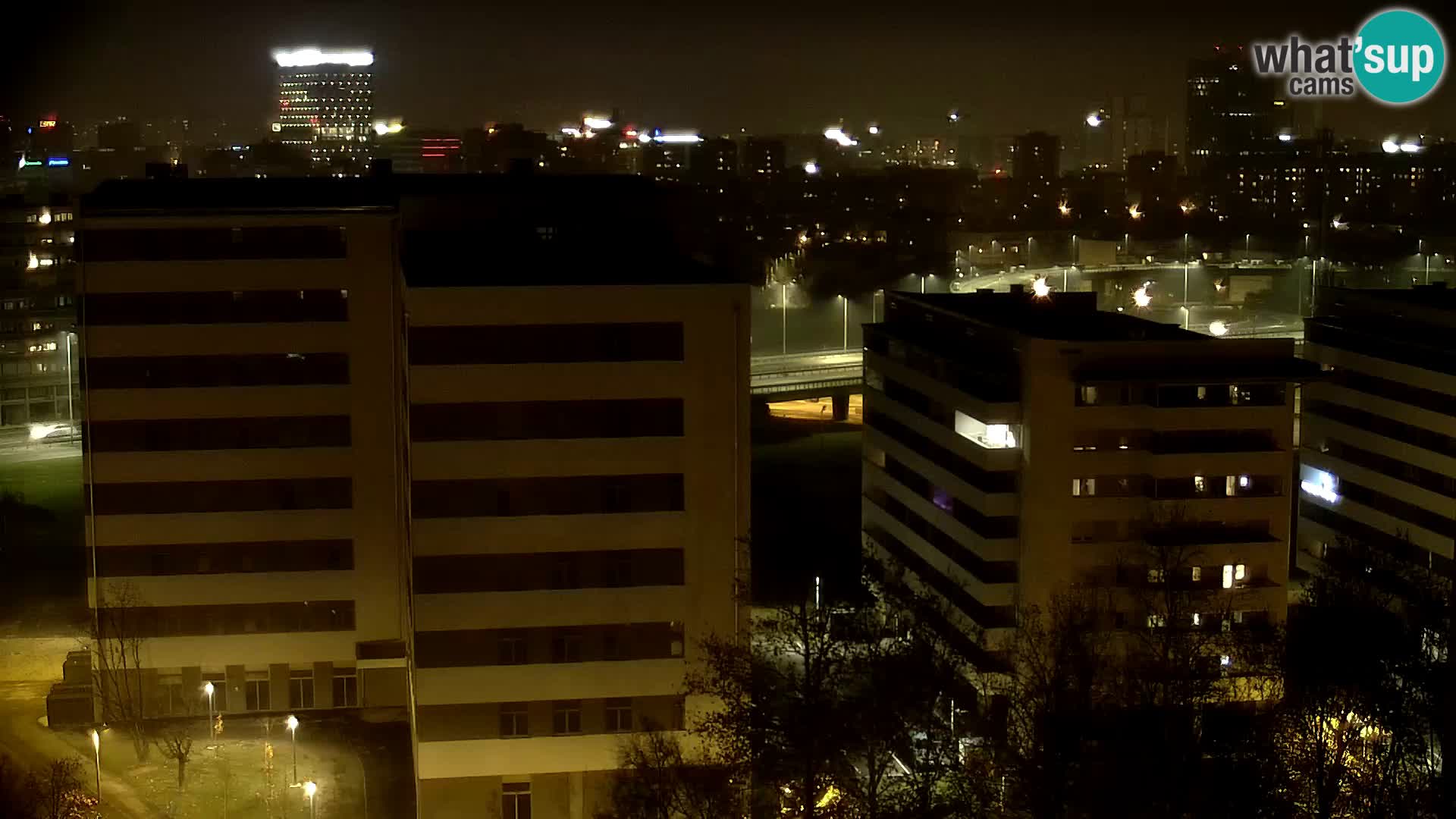 Live-Kreisverkehr Slavonska und Marin Držić Avenue zur Zagreb Webcam