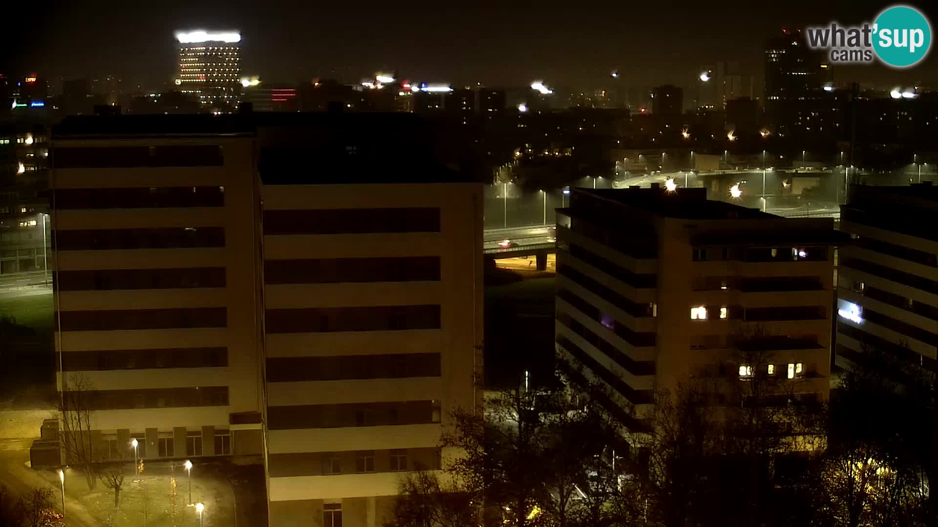 Live-Kreisverkehr Slavonska und Marin Držić Avenue zur Zagreb Webcam