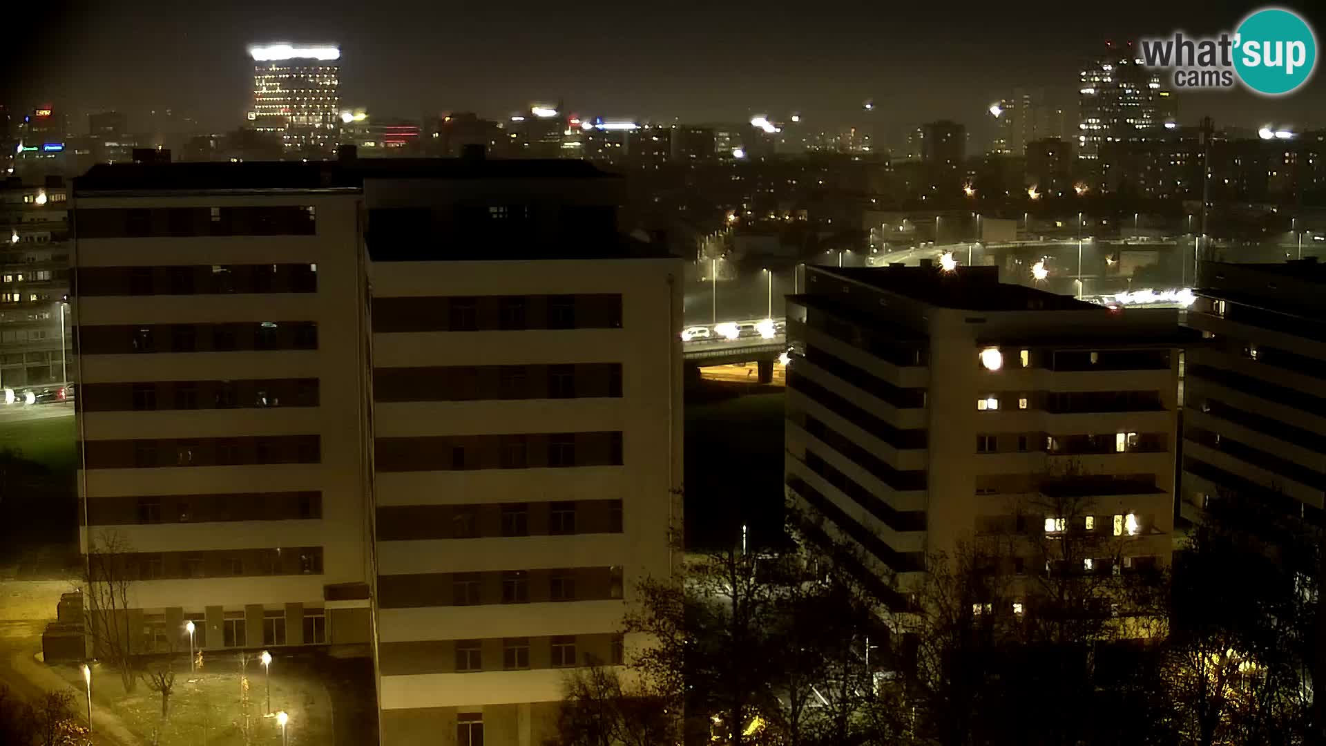 Live-Kreisverkehr Slavonska und Marin Držić Avenue zur Zagreb Webcam