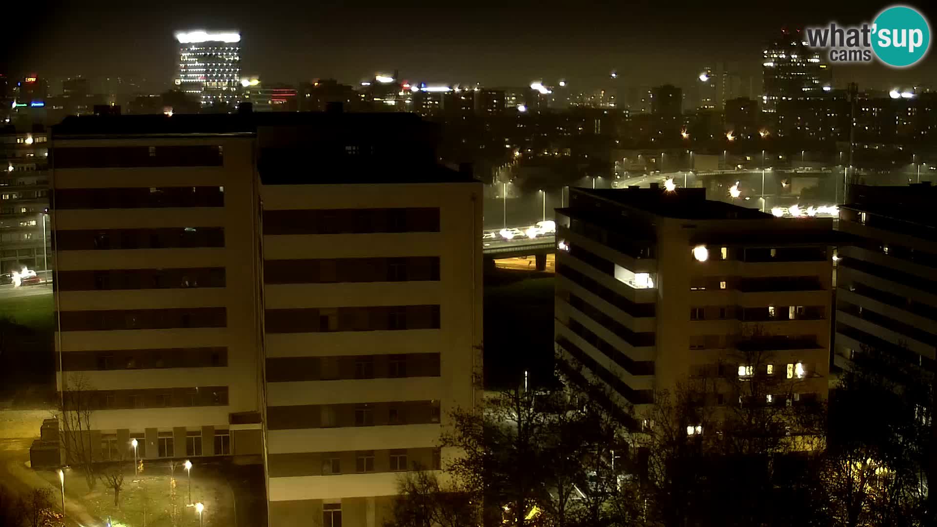 Live-Kreisverkehr Slavonska und Marin Držić Avenue zur Zagreb Webcam