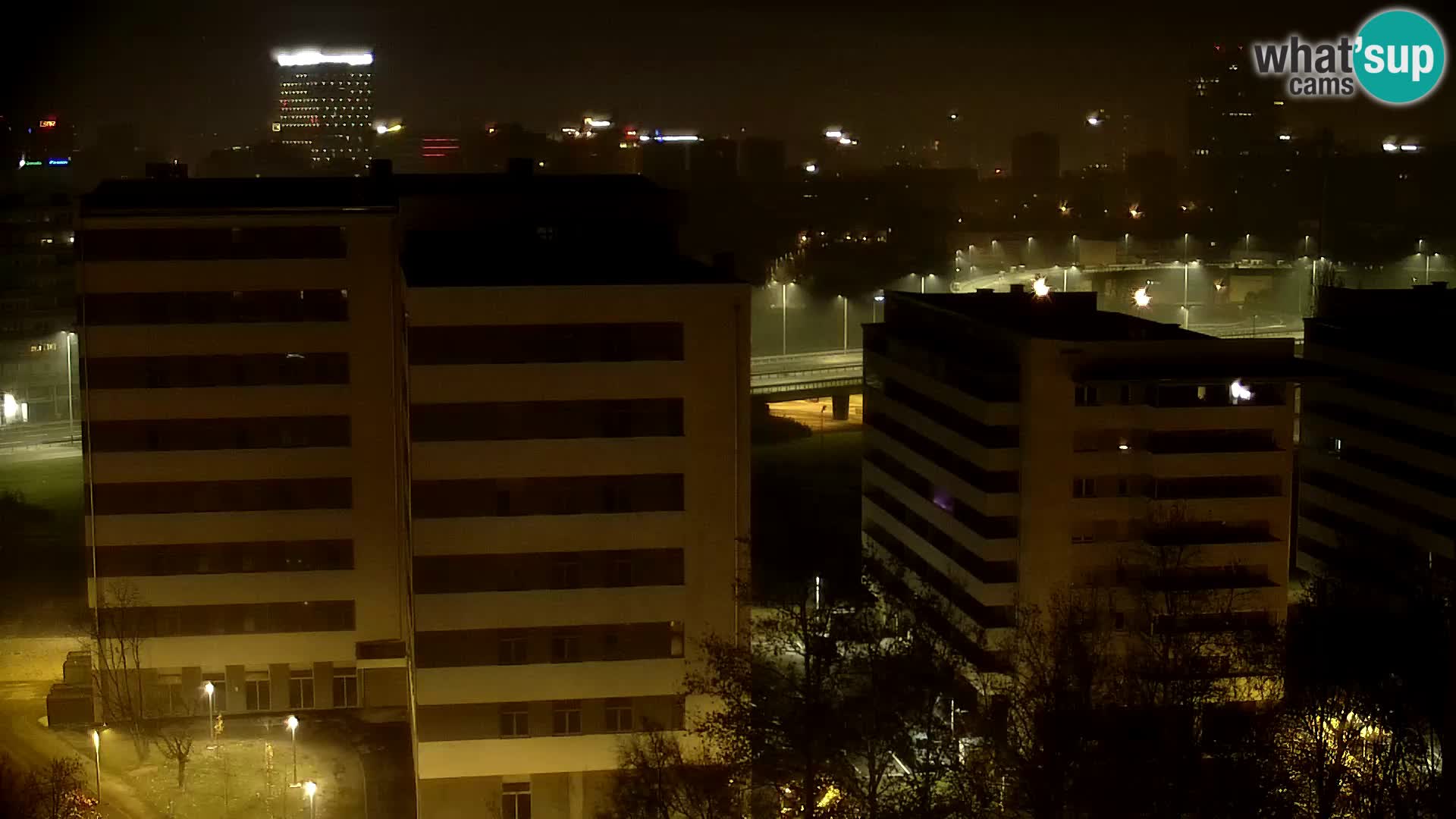 Live-Kreisverkehr Slavonska und Marin Držić Avenue zur Zagreb Webcam