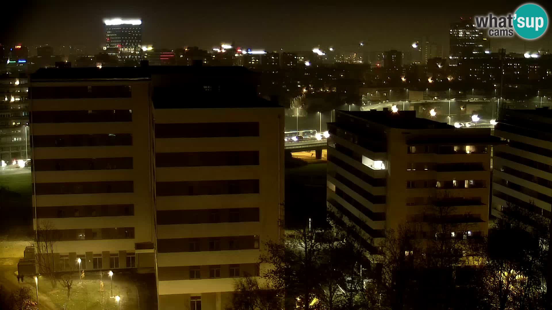 Live Interchange of Slavonska Avenue and Marin Držić Avenue in Zagreb webcam