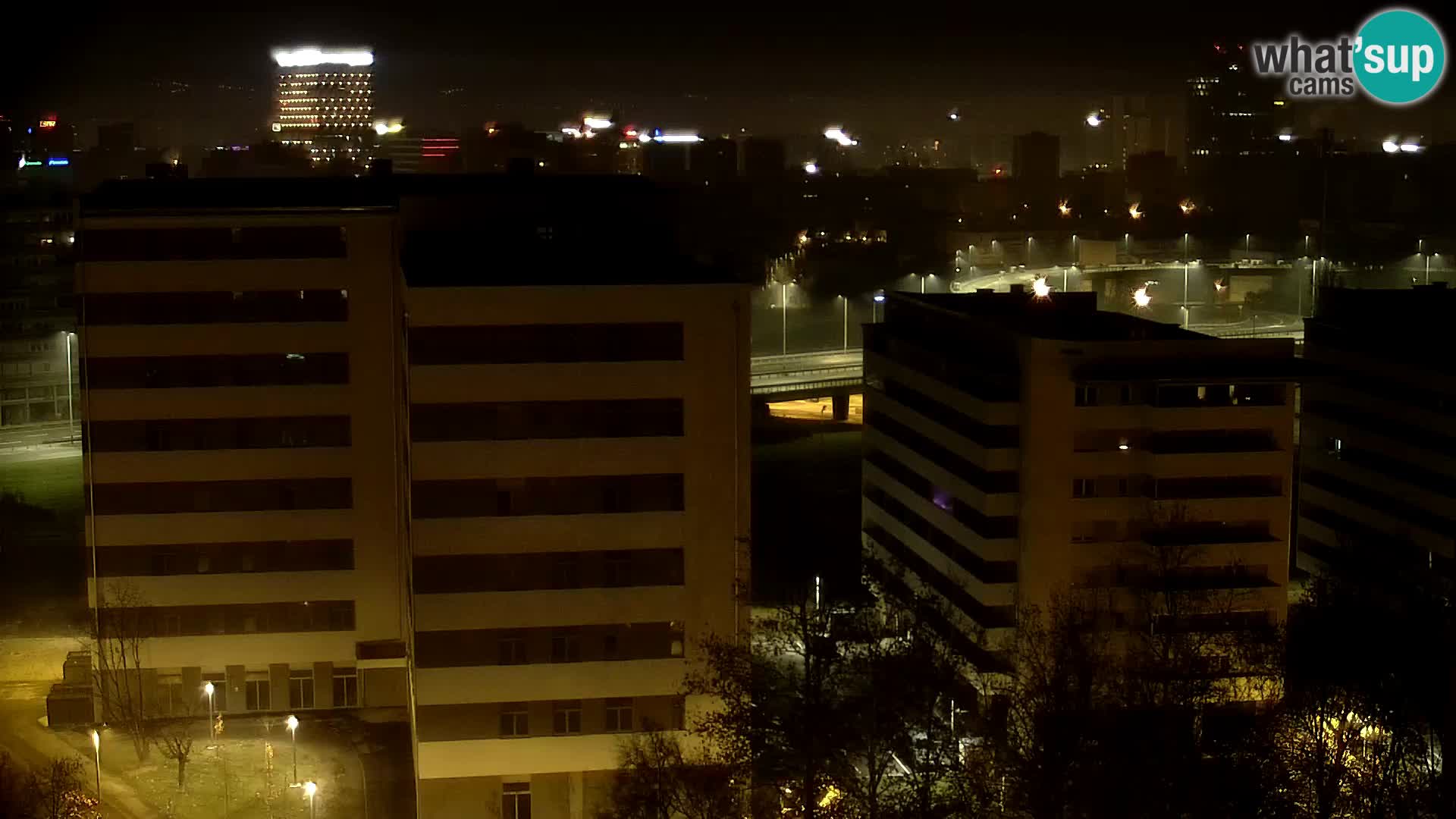 Rotatoria e incrocio viale Slavonska e Marin Držić  – webcam di Zagabria