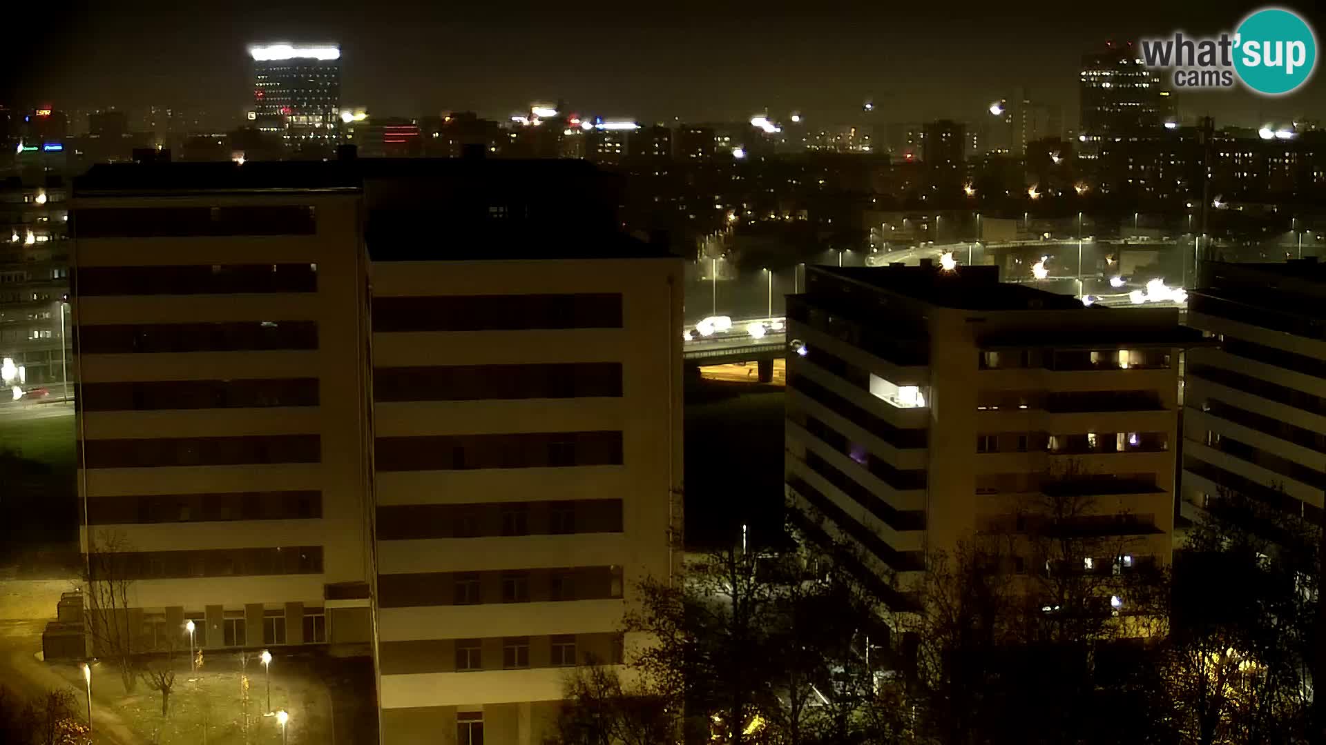 Rotatoria e incrocio viale Slavonska e Marin Držić  – webcam di Zagabria