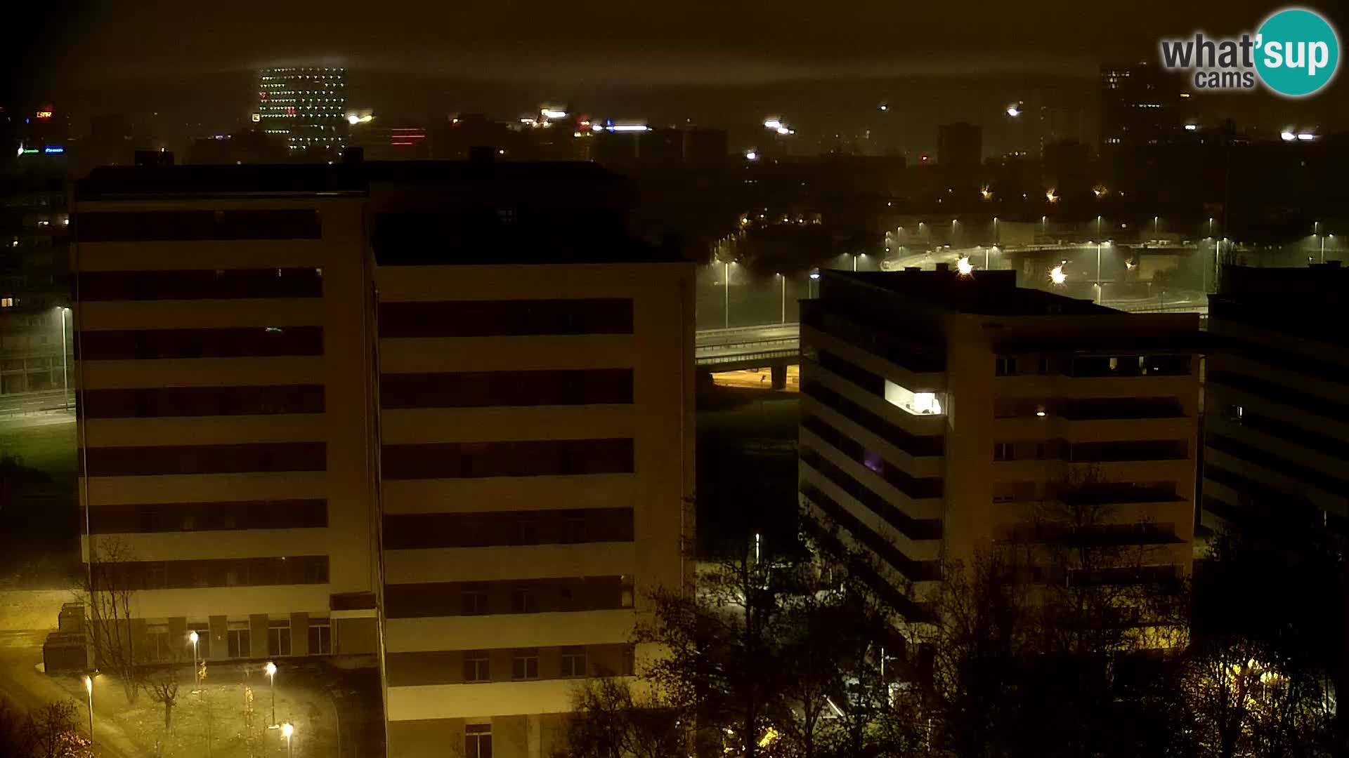 Rotonda en vivo que cruza Slavonska y Marin Držić Avenue en Zagreb webcam