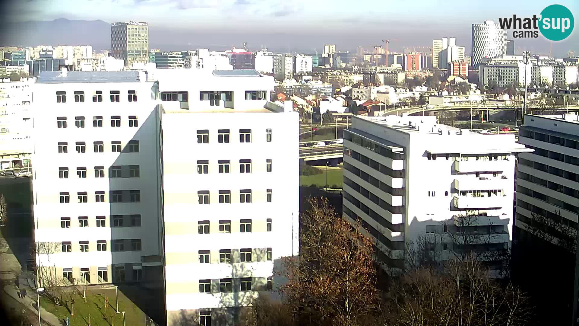 Rotatoria e incrocio viale Slavonska e Marin Držić  – webcam di Zagabria