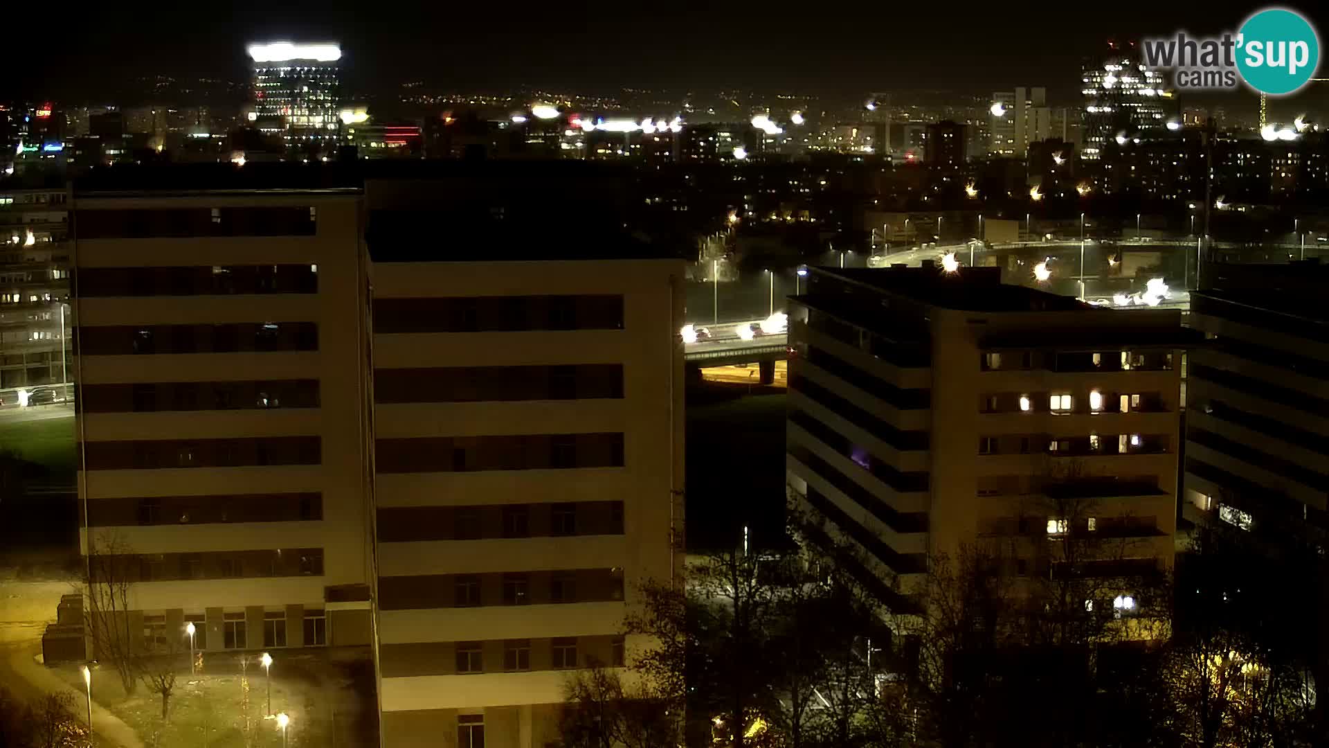 Live-Kreisverkehr Slavonska und Marin Držić Avenue zur Zagreb Webcam