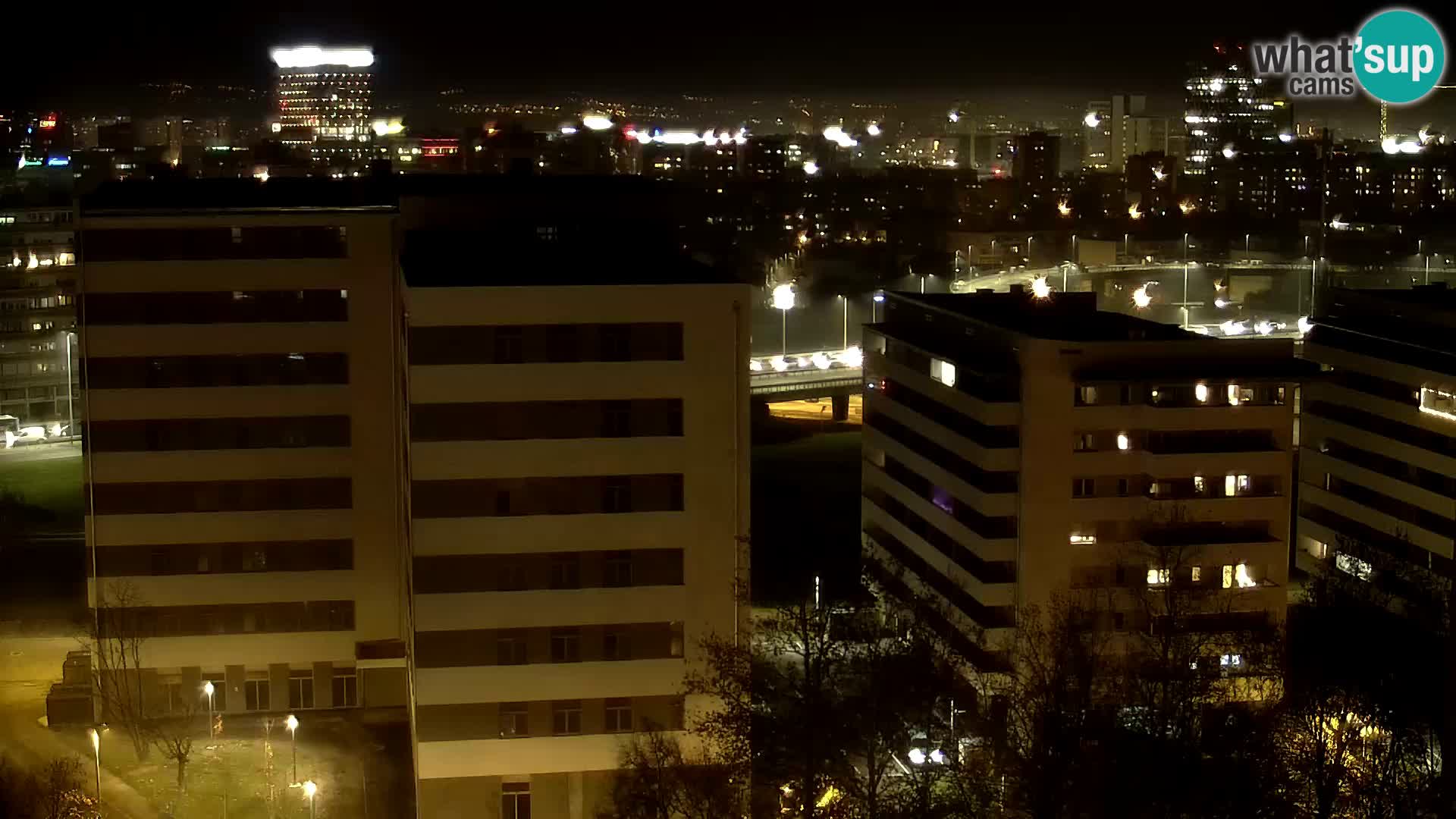 Live Interchange of Slavonska Avenue and Marin Držić Avenue in Zagreb webcam