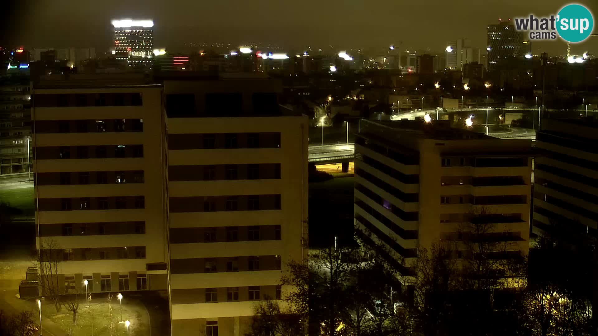 Rotatoria e incrocio viale Slavonska e Marin Držić  – webcam di Zagabria