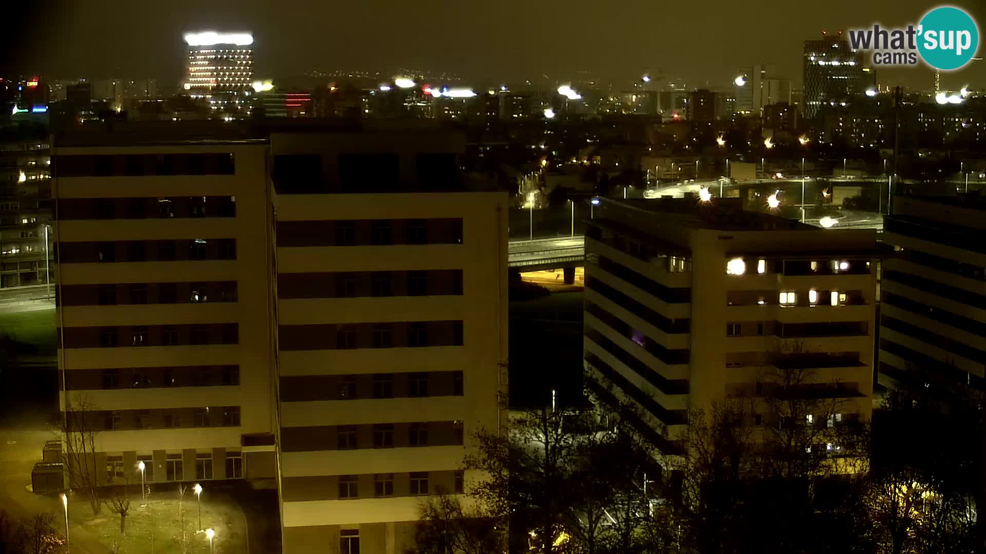 Live Interchange of Slavonska Avenue and Marin Držić Avenue in Zagreb webcam