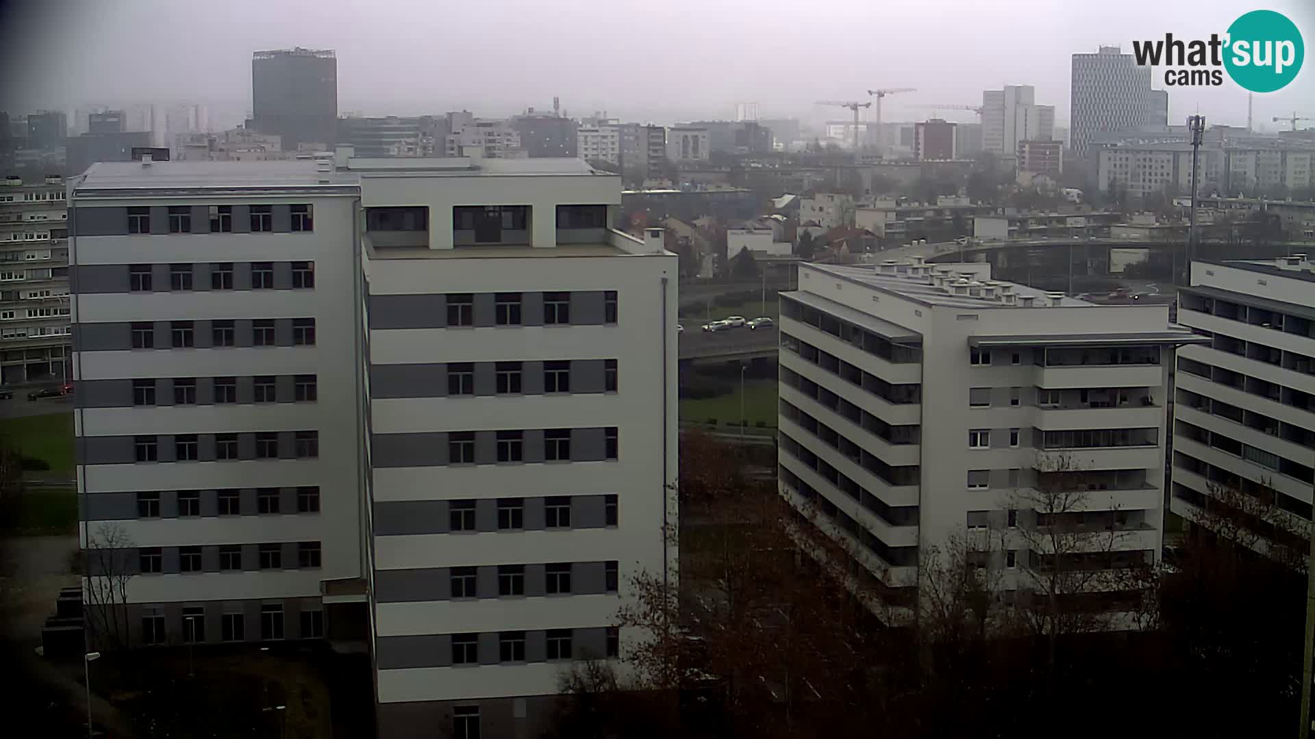 Rotatoria e incrocio viale Slavonska e Marin Držić  – webcam di Zagabria