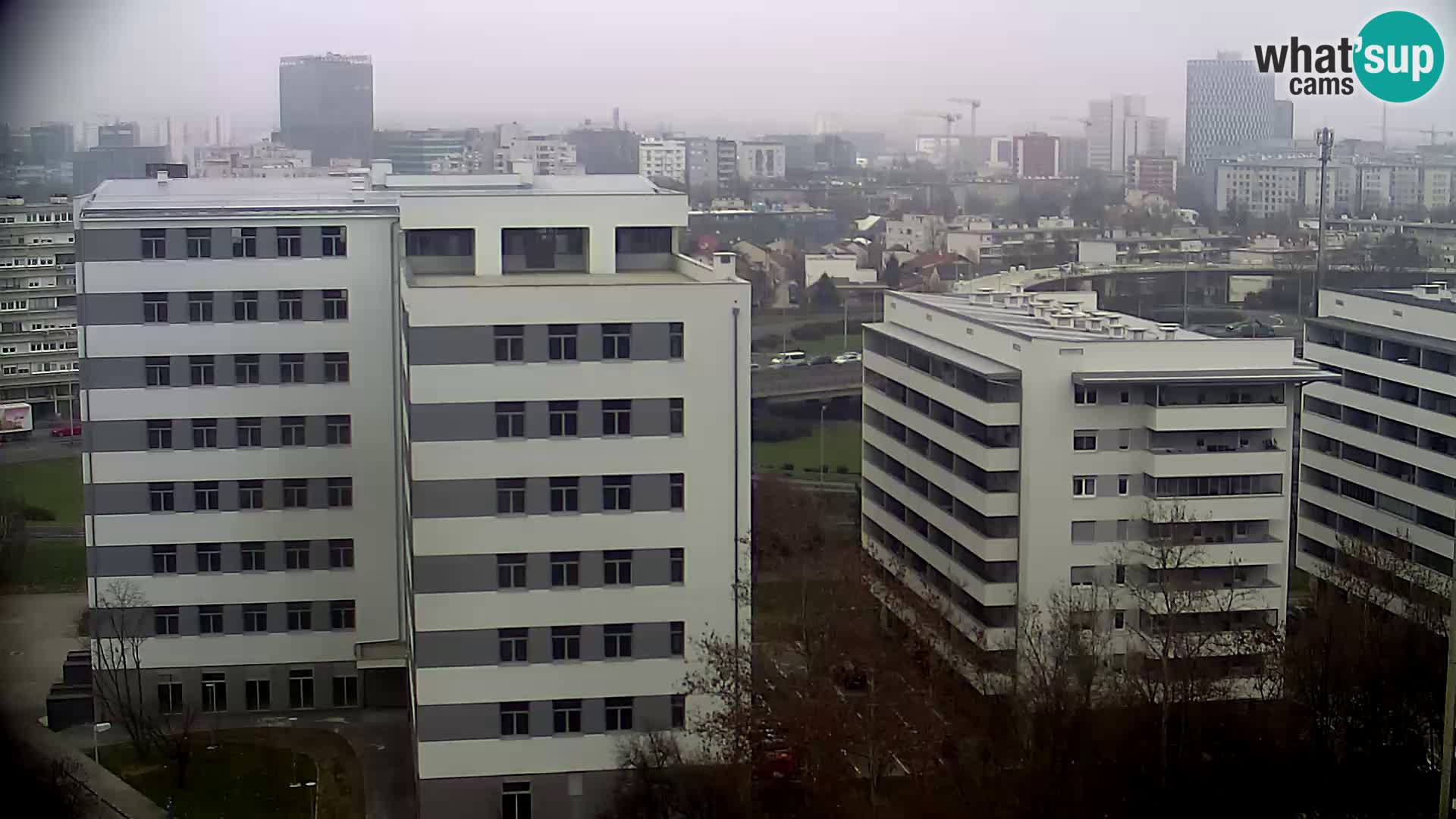 Live Interchange of Slavonska Avenue and Marin Držić Avenue in Zagreb webcam