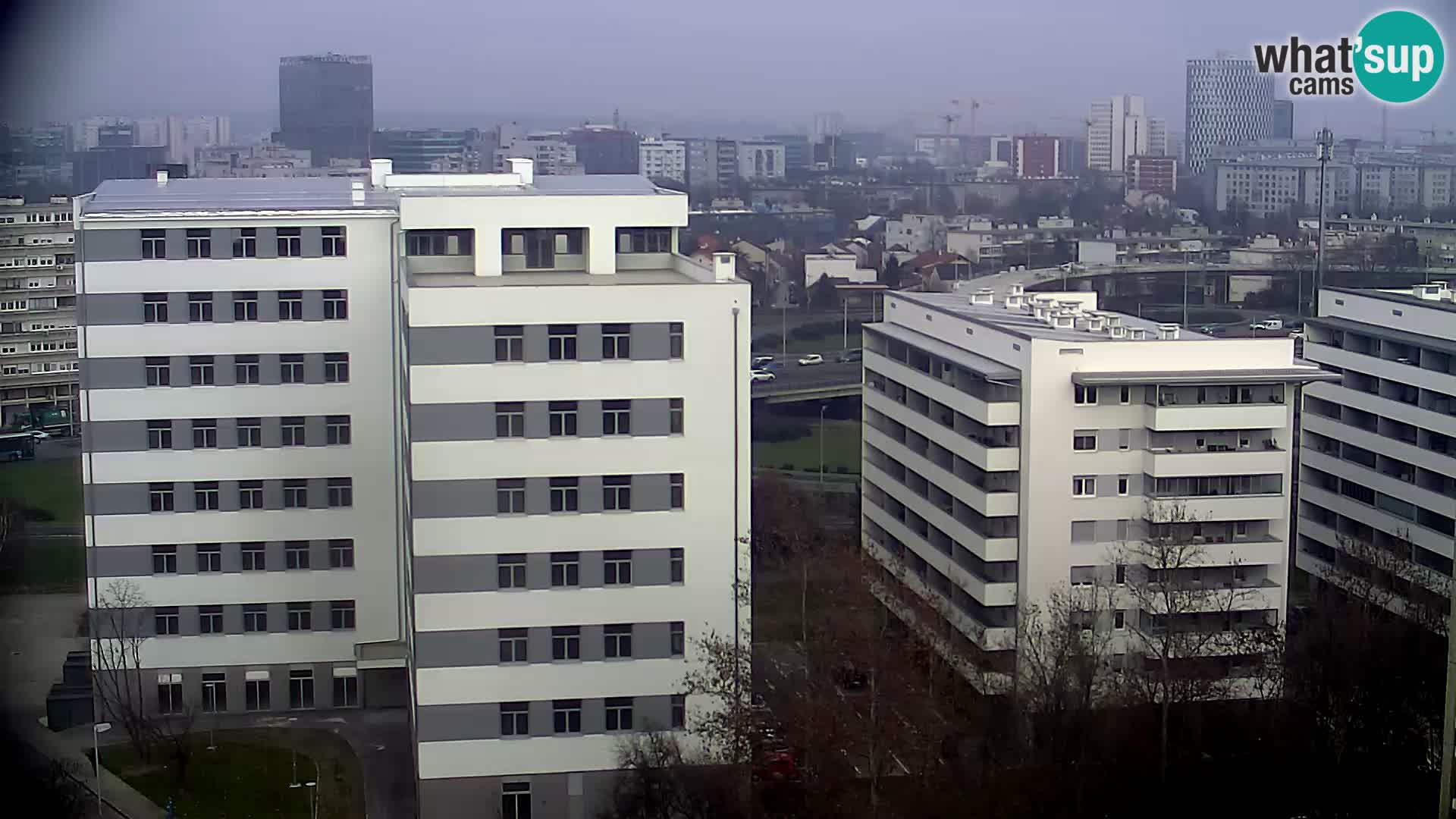 Live Interchange of Slavonska Avenue and Marin Držić Avenue in Zagreb webcam