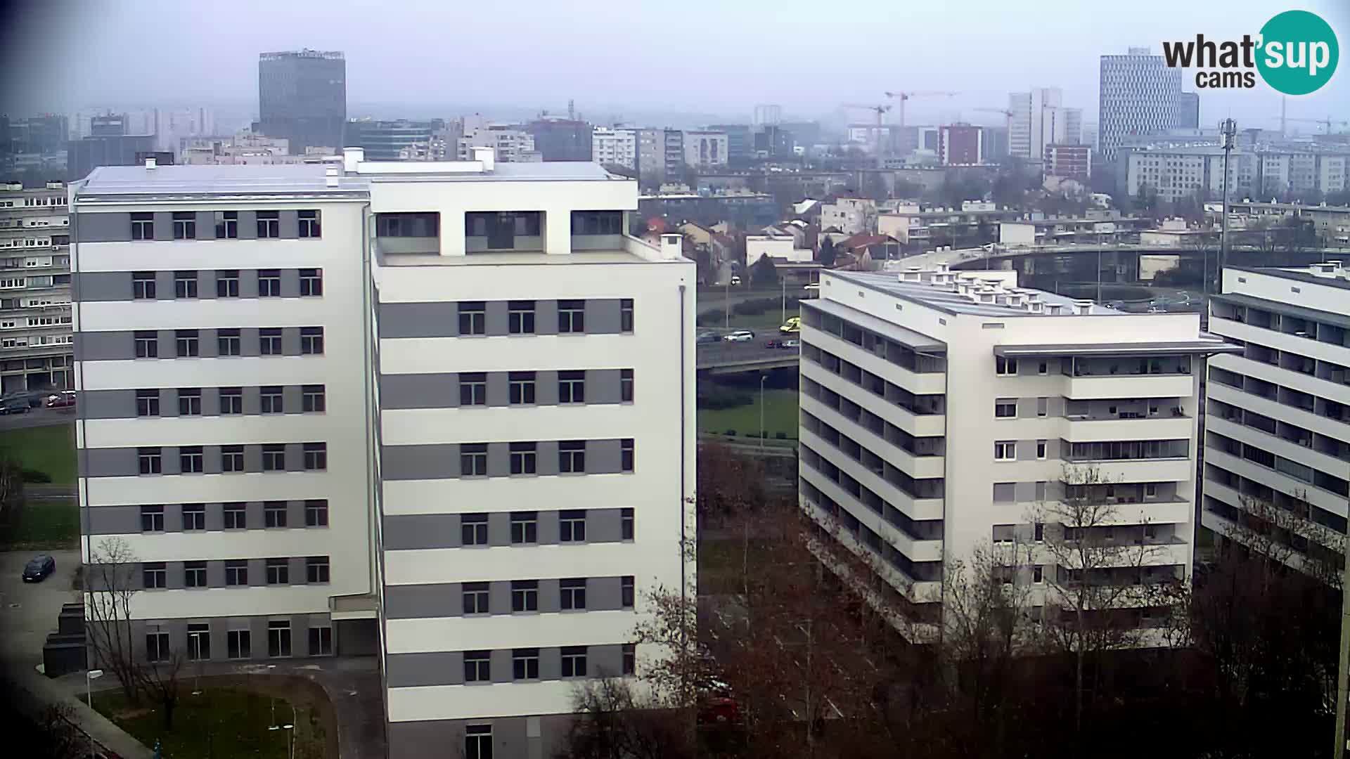 Live Interchange of Slavonska Avenue and Marin Držić Avenue in Zagreb webcam