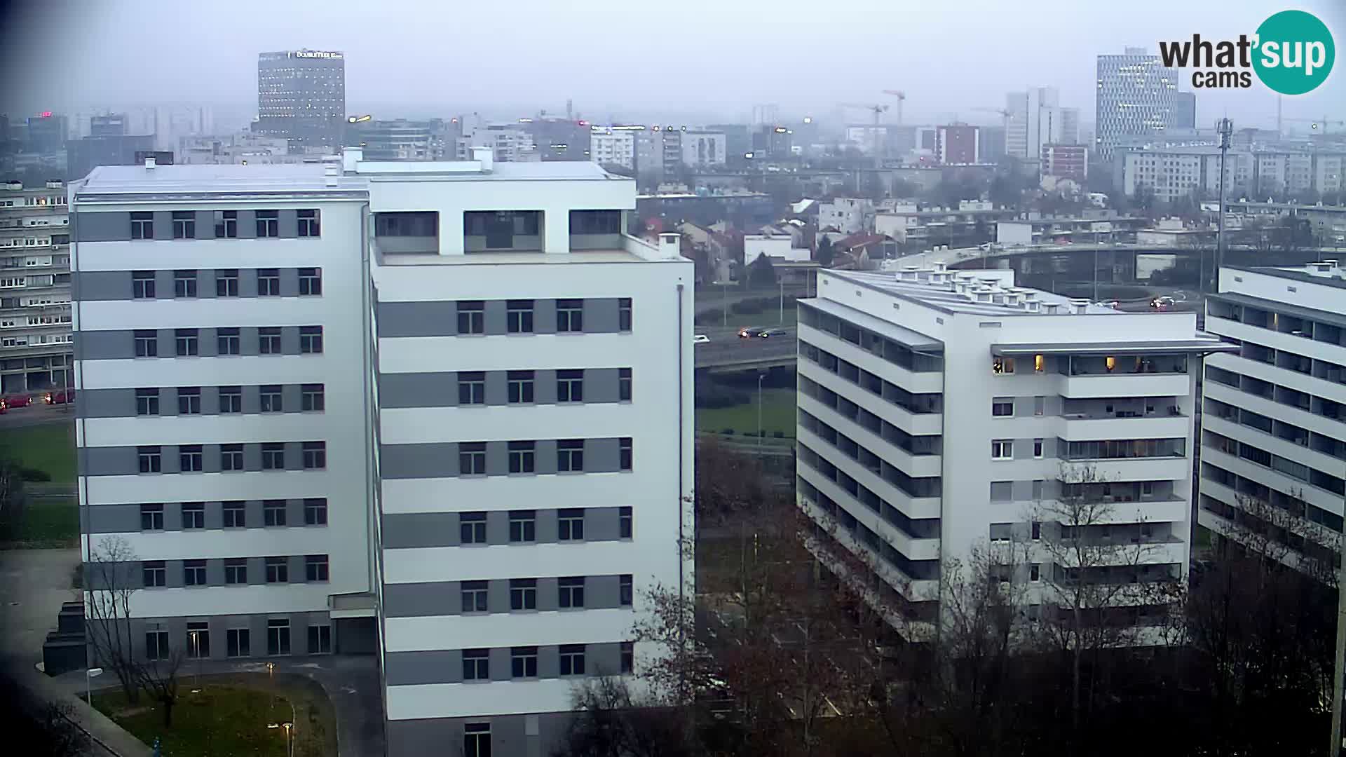 Live Interchange of Slavonska Avenue and Marin Držić Avenue in Zagreb webcam