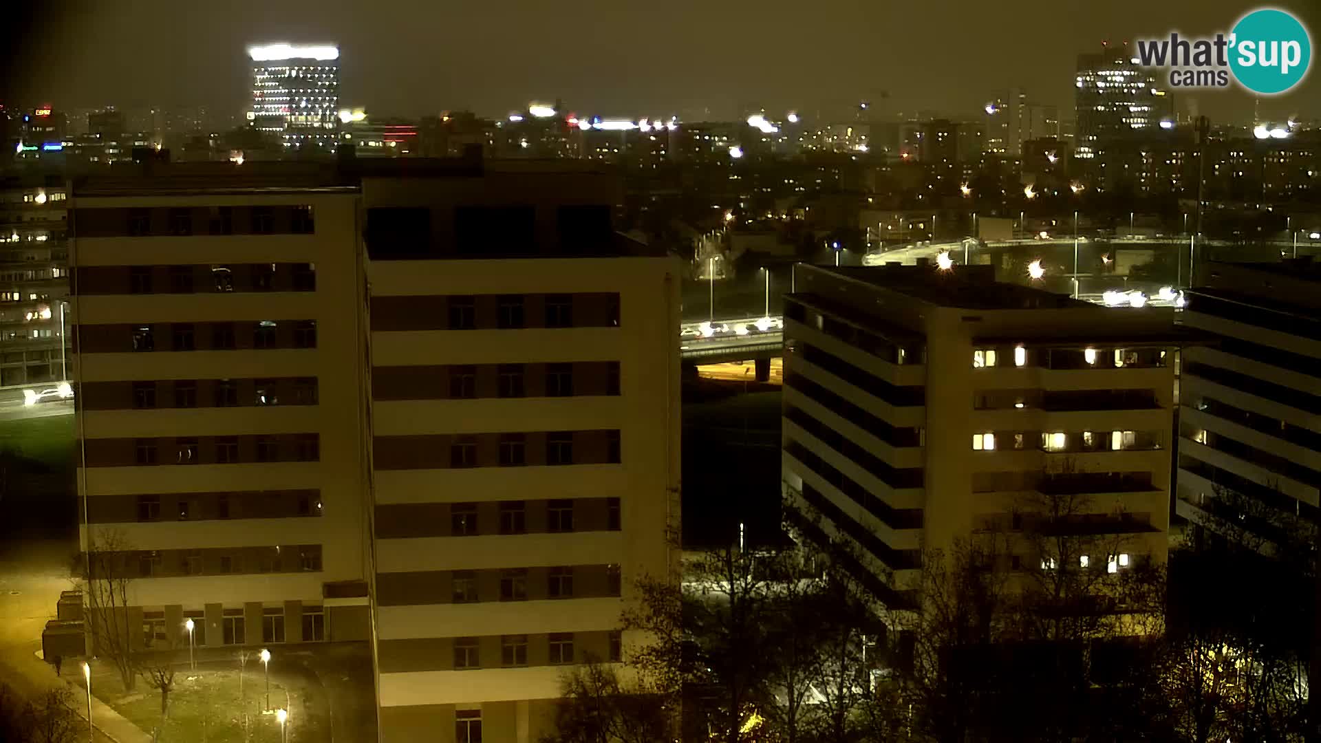Live Interchange of Slavonska Avenue and Marin Držić Avenue in Zagreb webcam