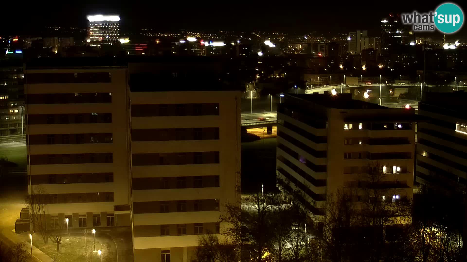 Live Interchange of Slavonska Avenue and Marin Držić Avenue in Zagreb webcam