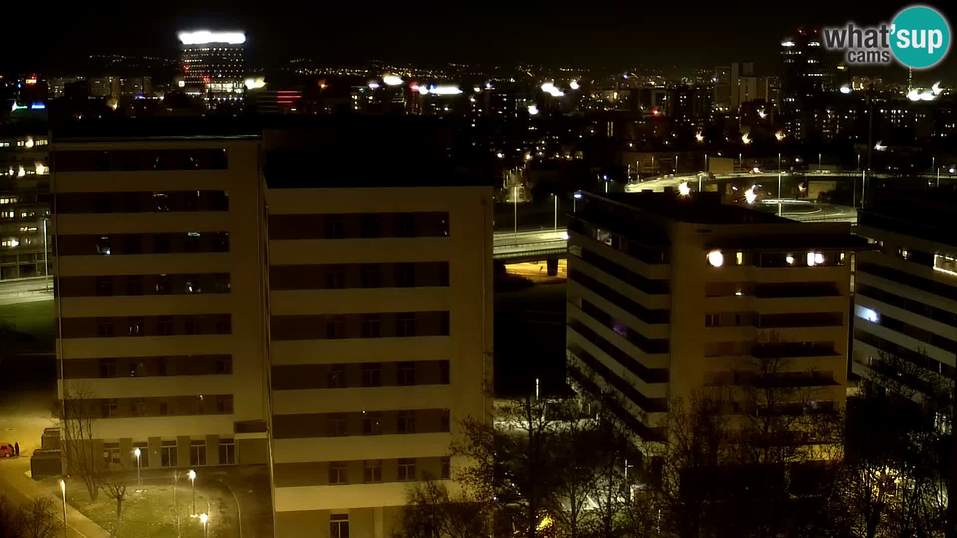 Live Interchange of Slavonska Avenue and Marin Držić Avenue in Zagreb webcam