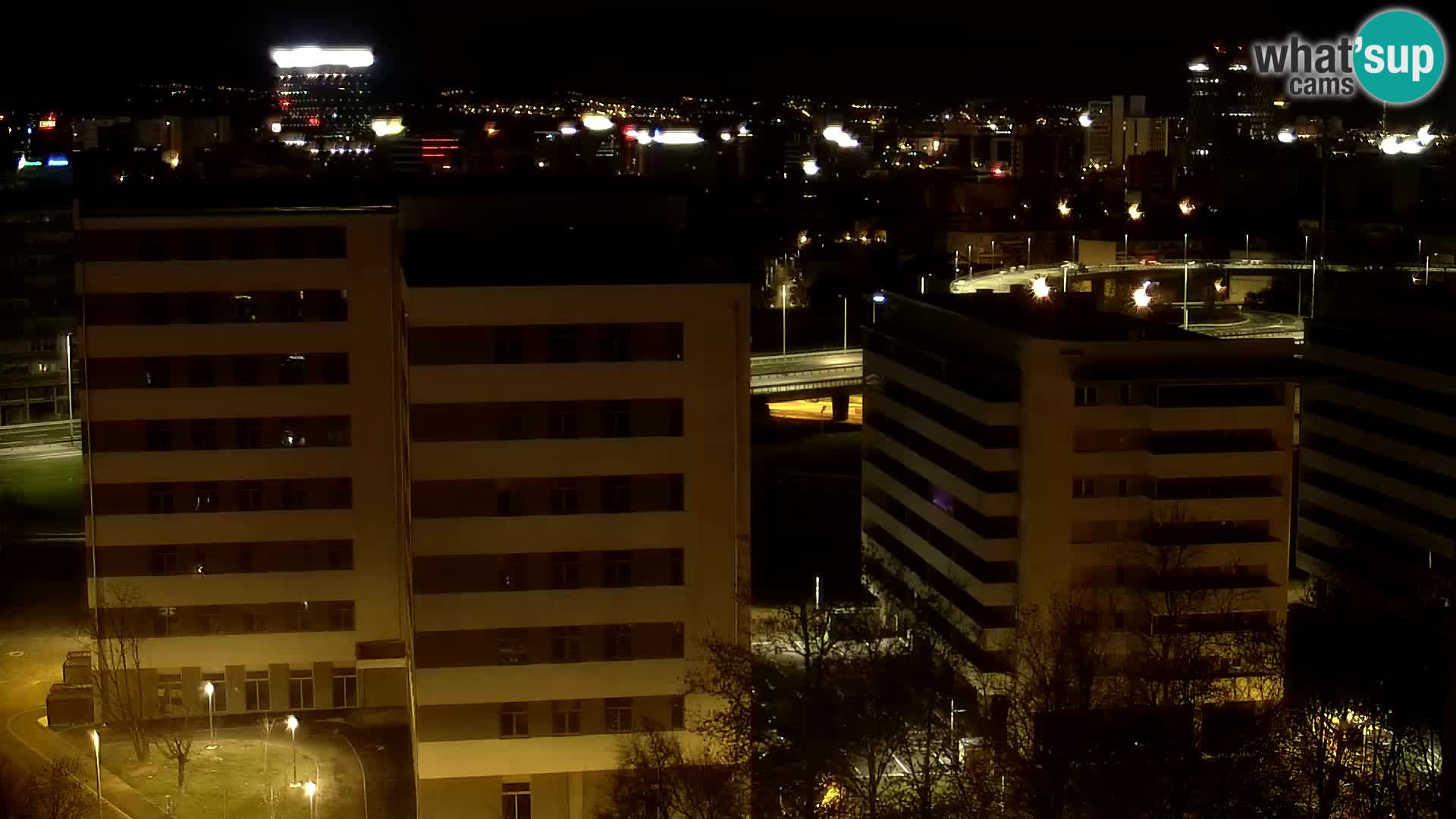 Live Interchange of Slavonska Avenue and Marin Držić Avenue in Zagreb webcam