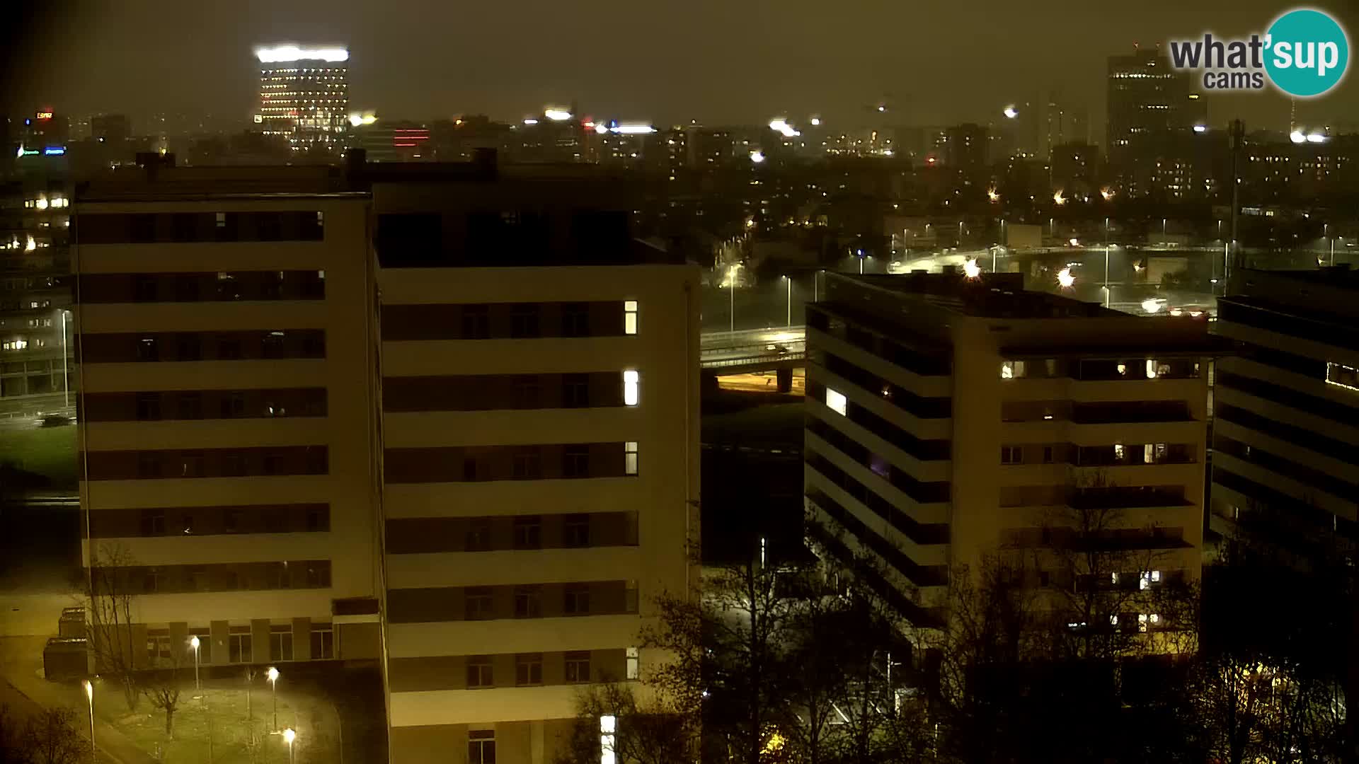 Rond-point en direct traversant les avenues Slavonska et Marin Držić à Zagreb webcam