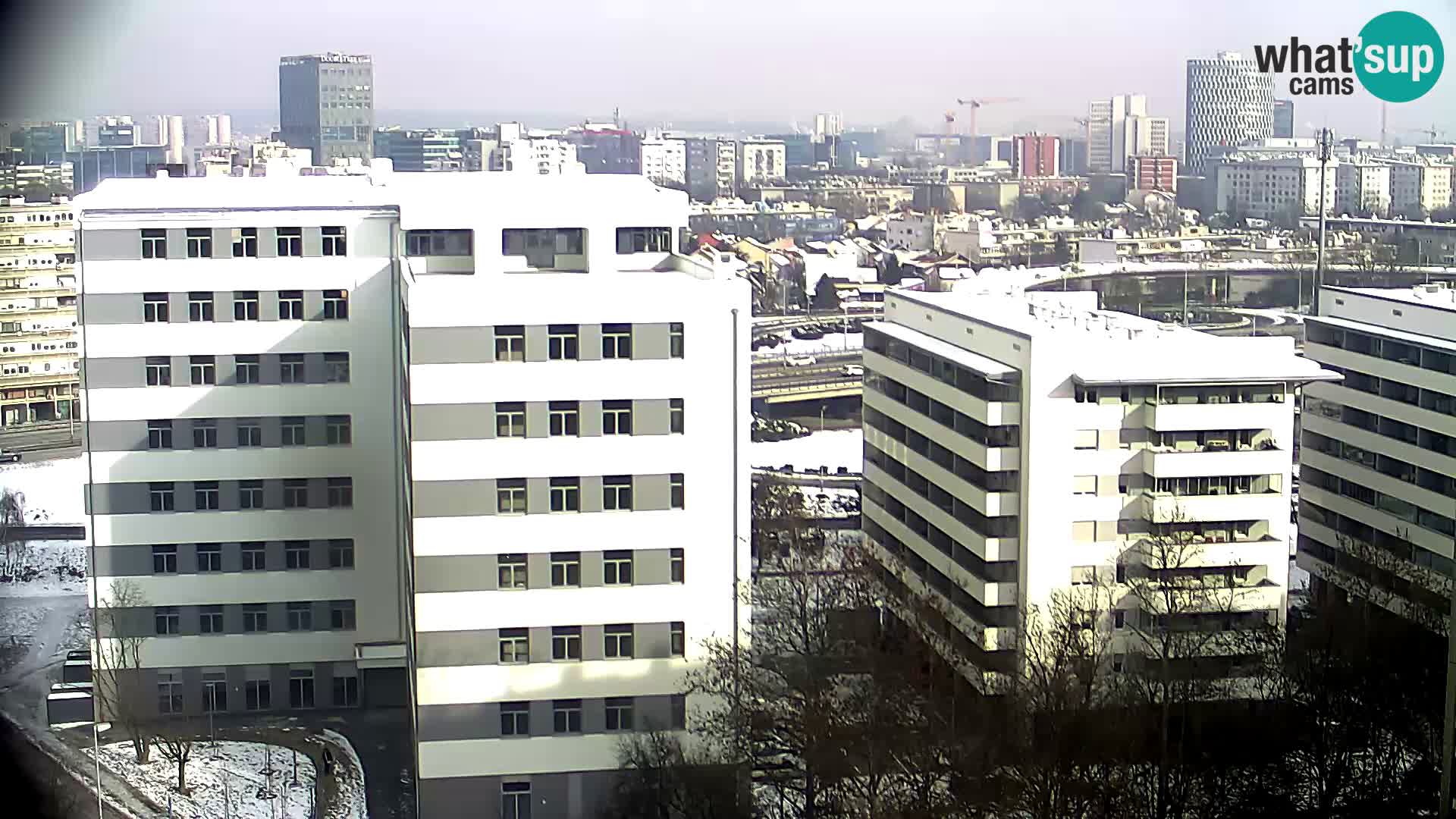 Live Interchange of Slavonska Avenue and Marin Držić Avenue in Zagreb webcam