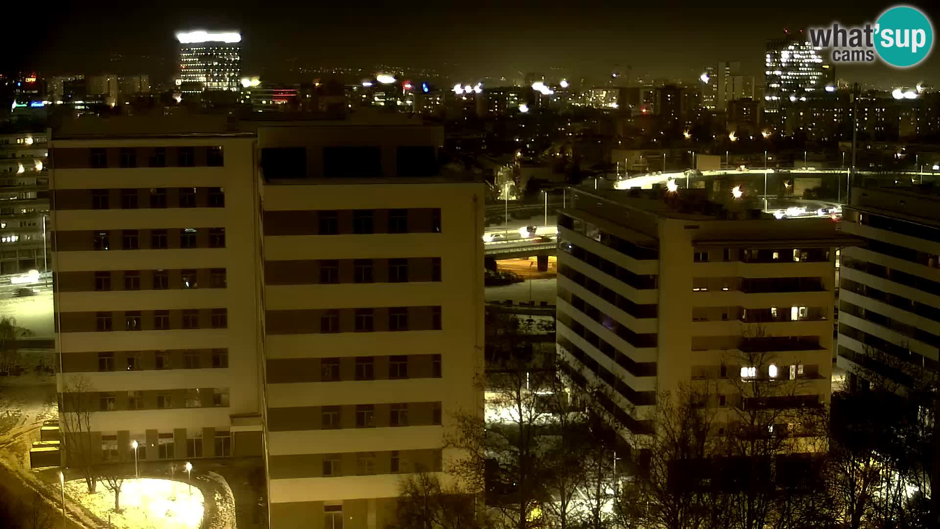 Rotonda en vivo que cruza Slavonska y Marin Držić Avenue en Zagreb webcam